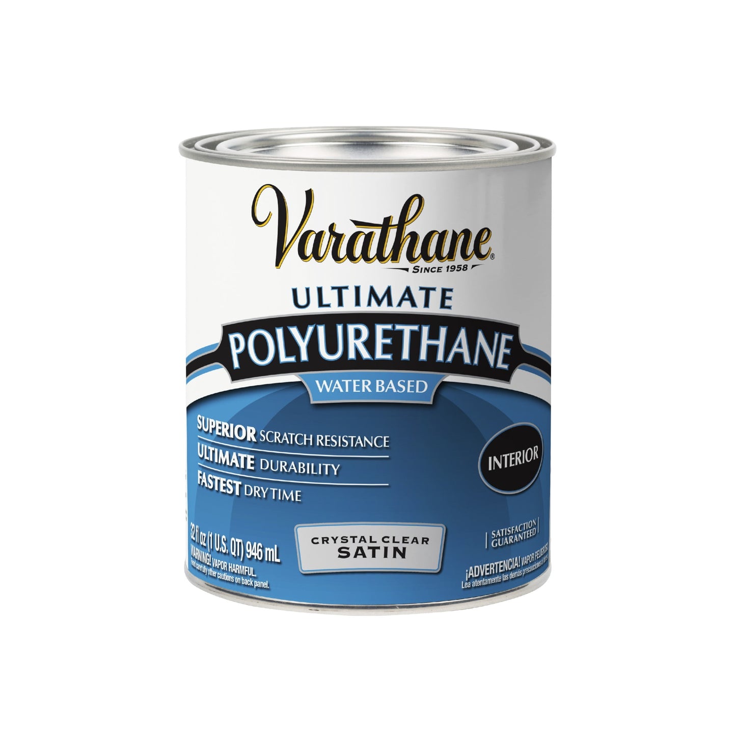 Clear, Varathane Ultimate Polyurethane, Satin-200241H, Quart