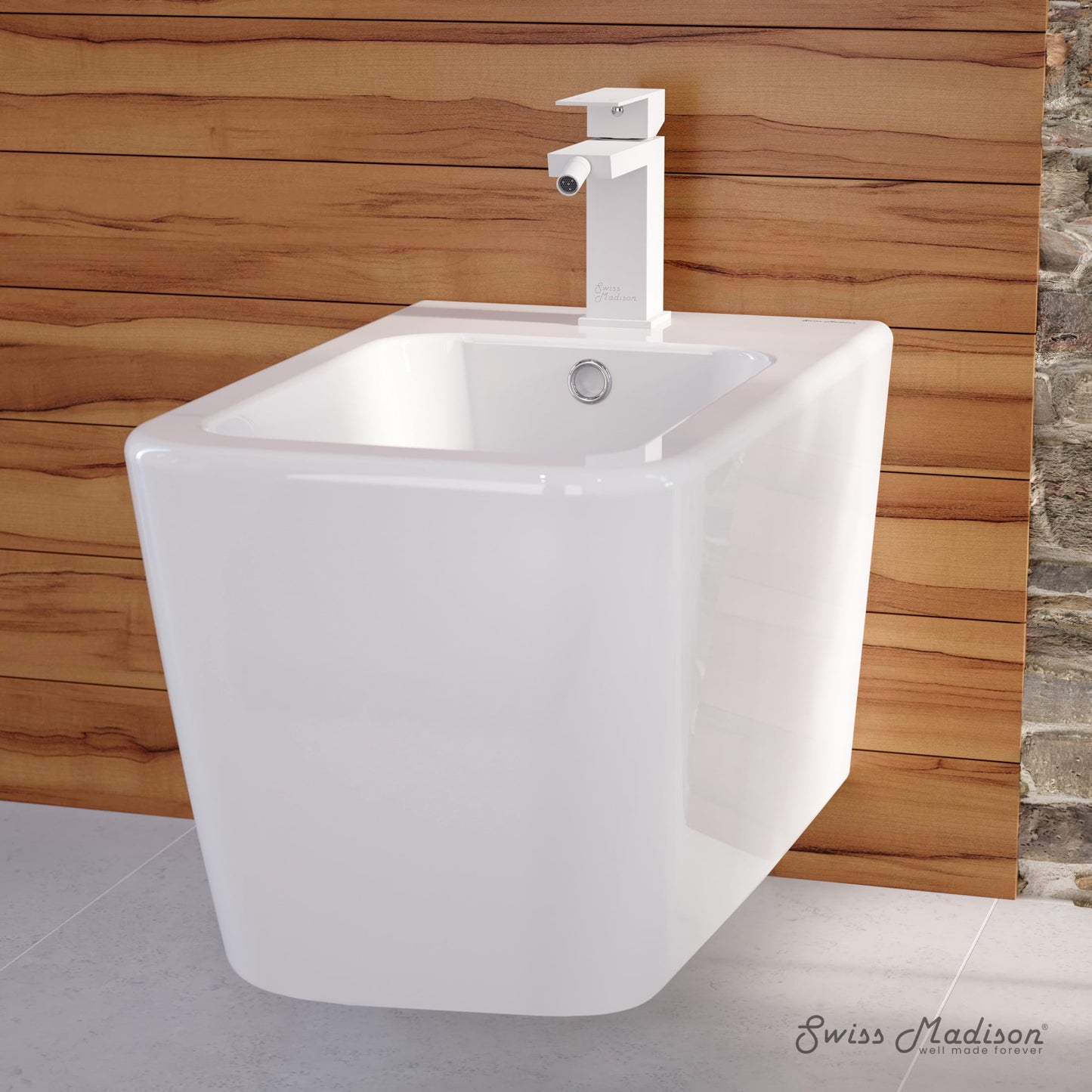 Concorde Bidet Faucet in Matte White