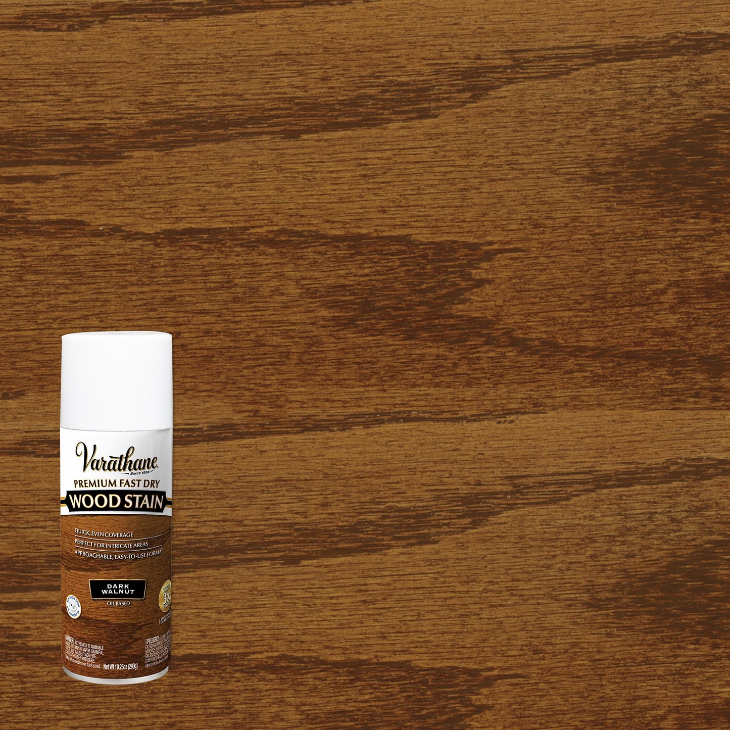 6 Pack, Dark Walnut, Varathane Premium Fast Dry Interior Wood Stain Spray-385549, 10.25 Oz Aerosol