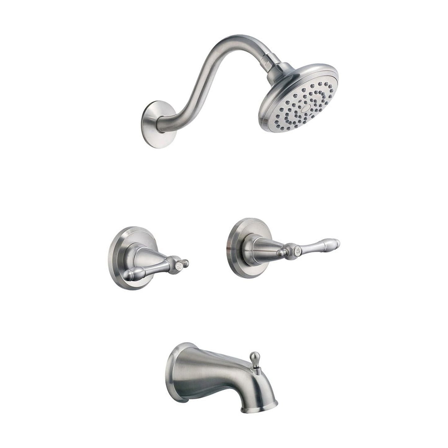 Design House Oakmont 2 Handle Oil Rubbed Bronze Bath and Shower Trim with Valve