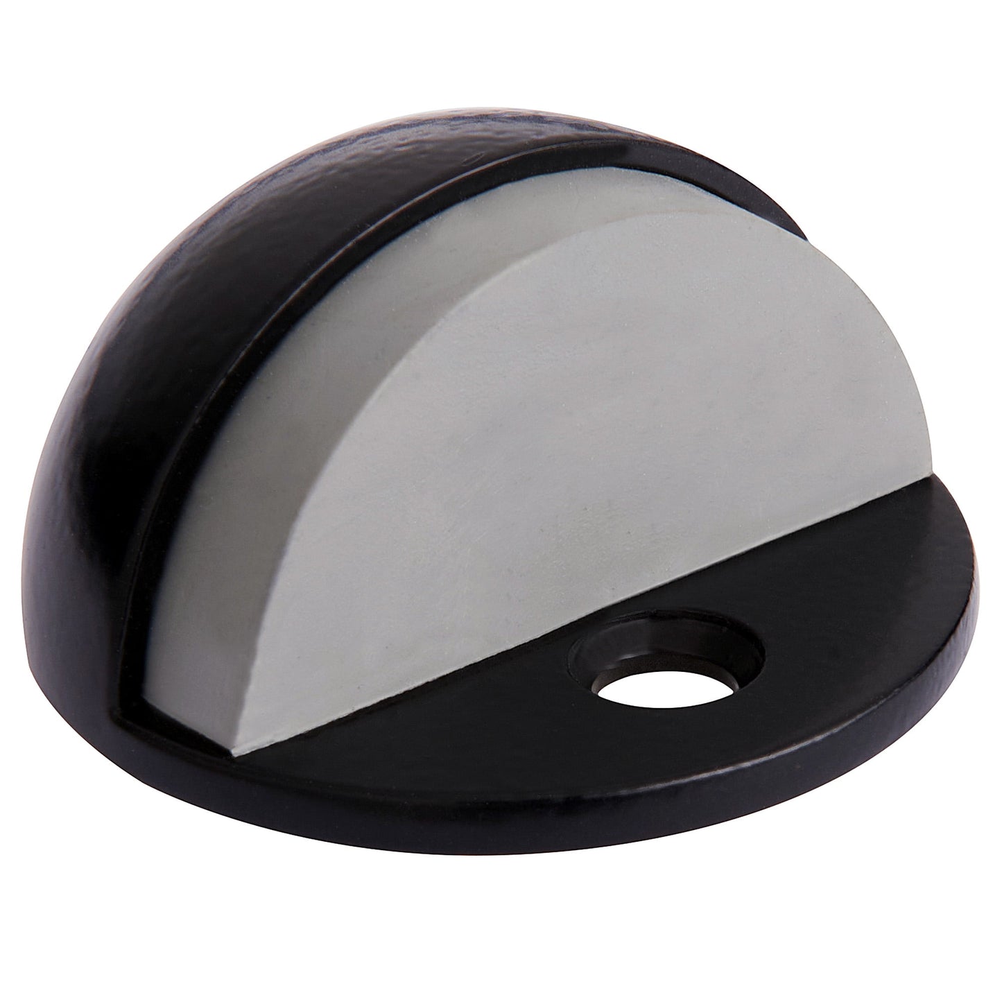 Dome Door Stop Wall Protectors with Rubber Stopper – Matte Black Floor Mounted Door Stoppers 10-Pack – Design House, 188375