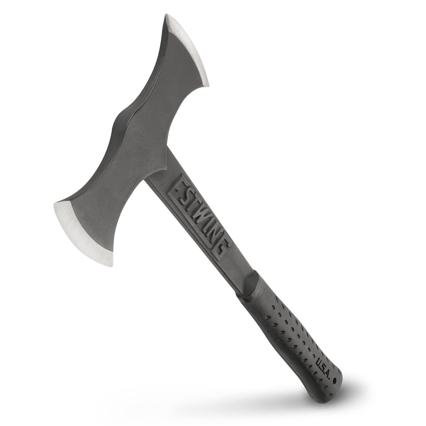 ESTWING Hacha de Doble Punta - Herramienta para Escupir Madera de 38 oz con Construcción de Acero Forjado y Agarre Reductor de Impactos - EBDBA