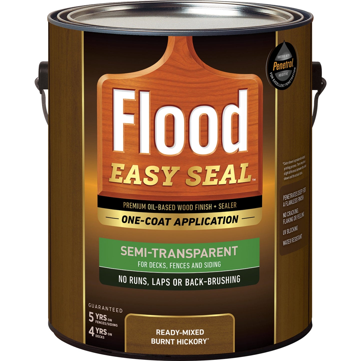 Easy Seal 1 gal. Burnt Hickory Semi-Transparent Exterior Wood Finish