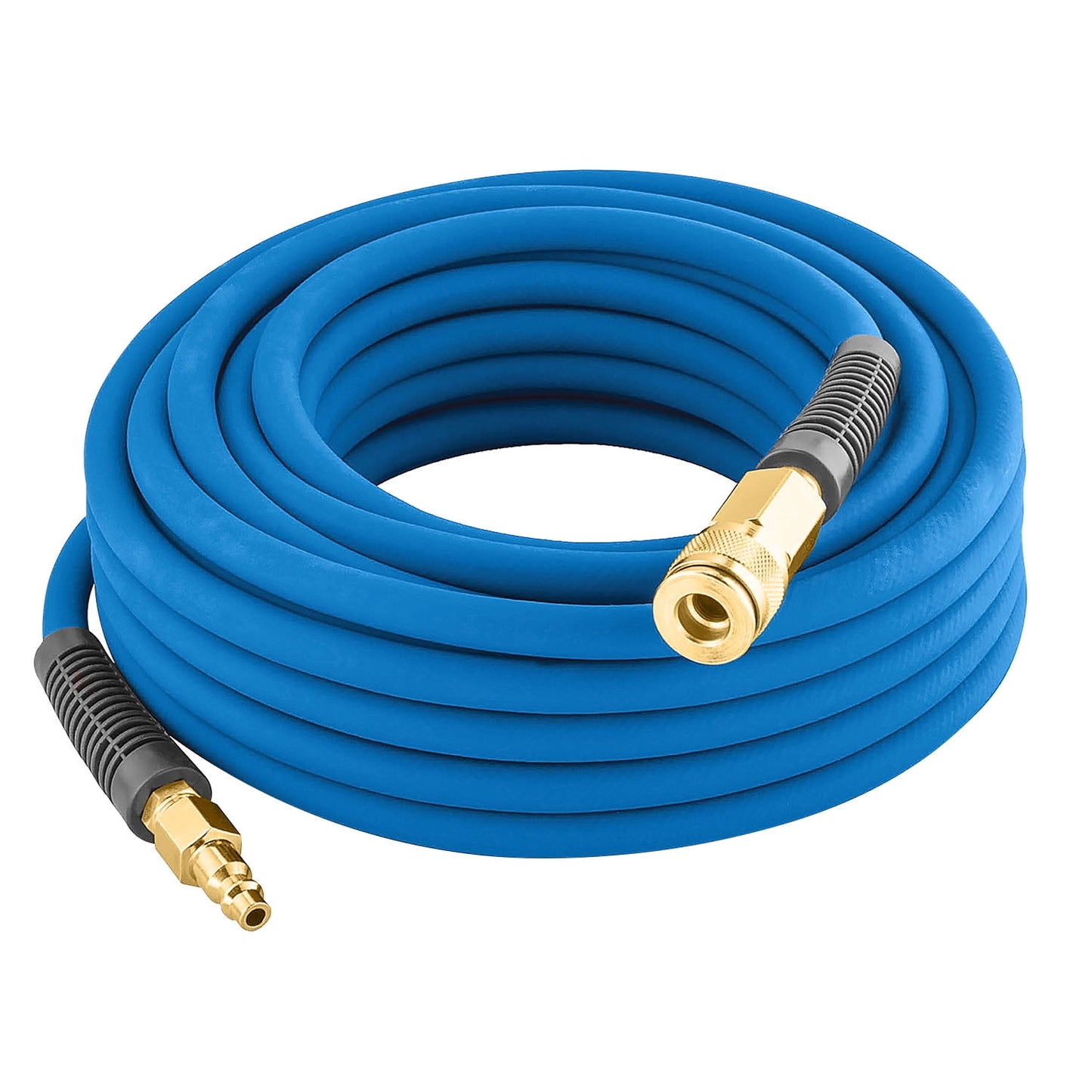 Estwing E3850PVCR 3/8" x 50' PVC/Rubber Hybrid Air Hose w/ 1/4" Brass Fittings