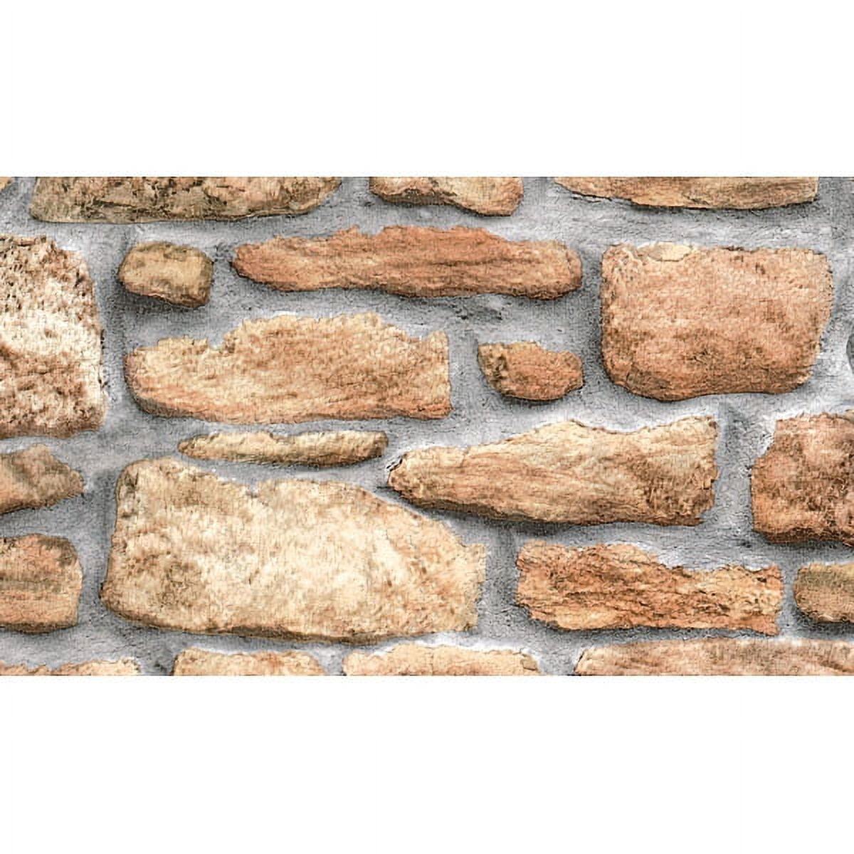 Fablon Juego de 2 PelÃculas Adhesivas para Pared de Piedra, CalcomanÃa de Vinilo Autoadhesiva para Pared, 17.7 Pulgadas por 157.48 Pulgadas
