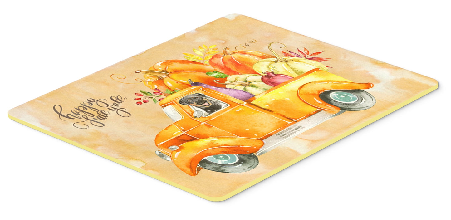 Fall Harvest Rottweiler Kitchen or Bath Mat 24x36