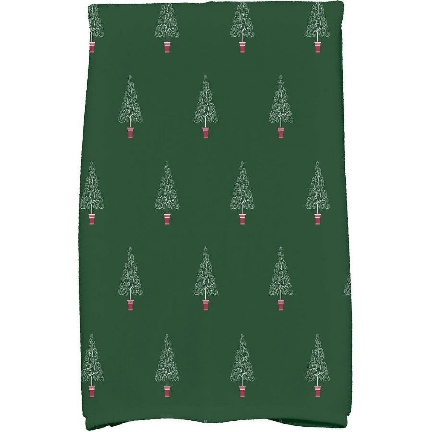 Filigree Forrest, Geometric Print Hand Towel
