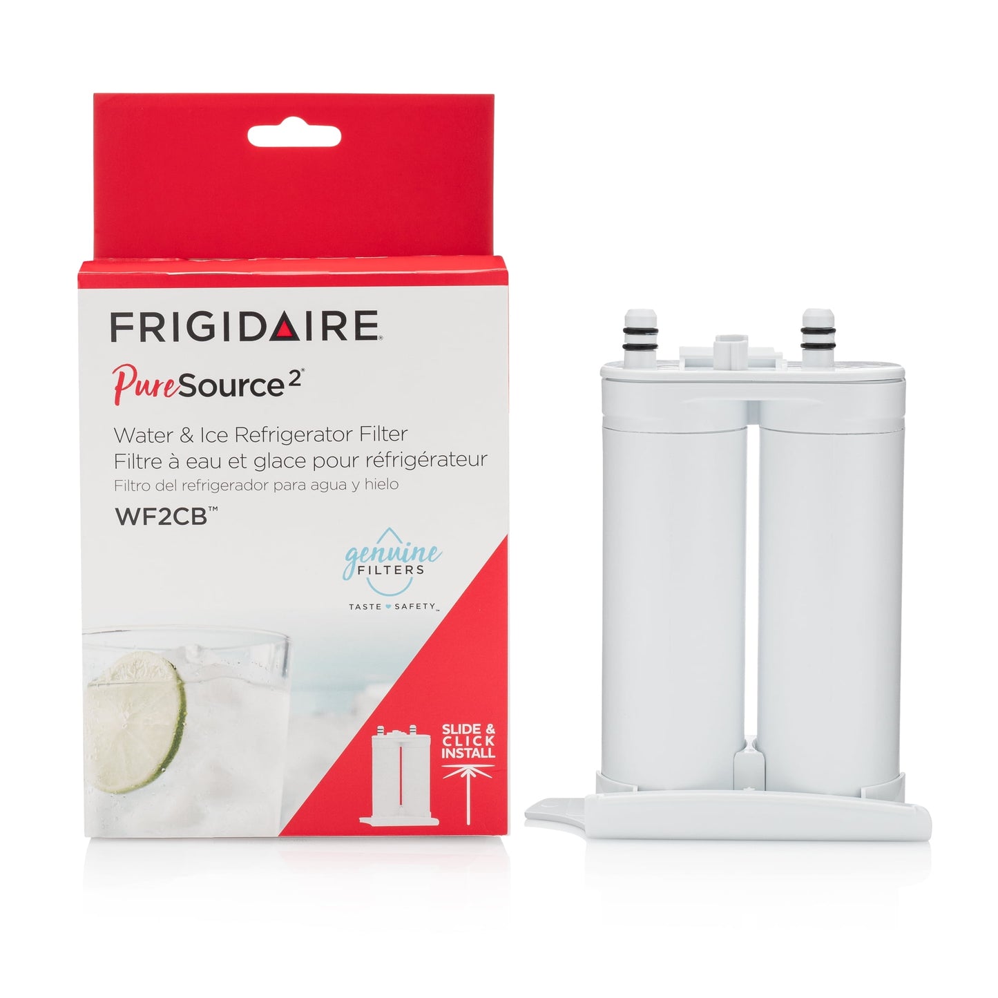 Frigidaire PureSource2 Water Filter WF2CB, Refrigerator Water Filter Replacement for Clean Drinking Water