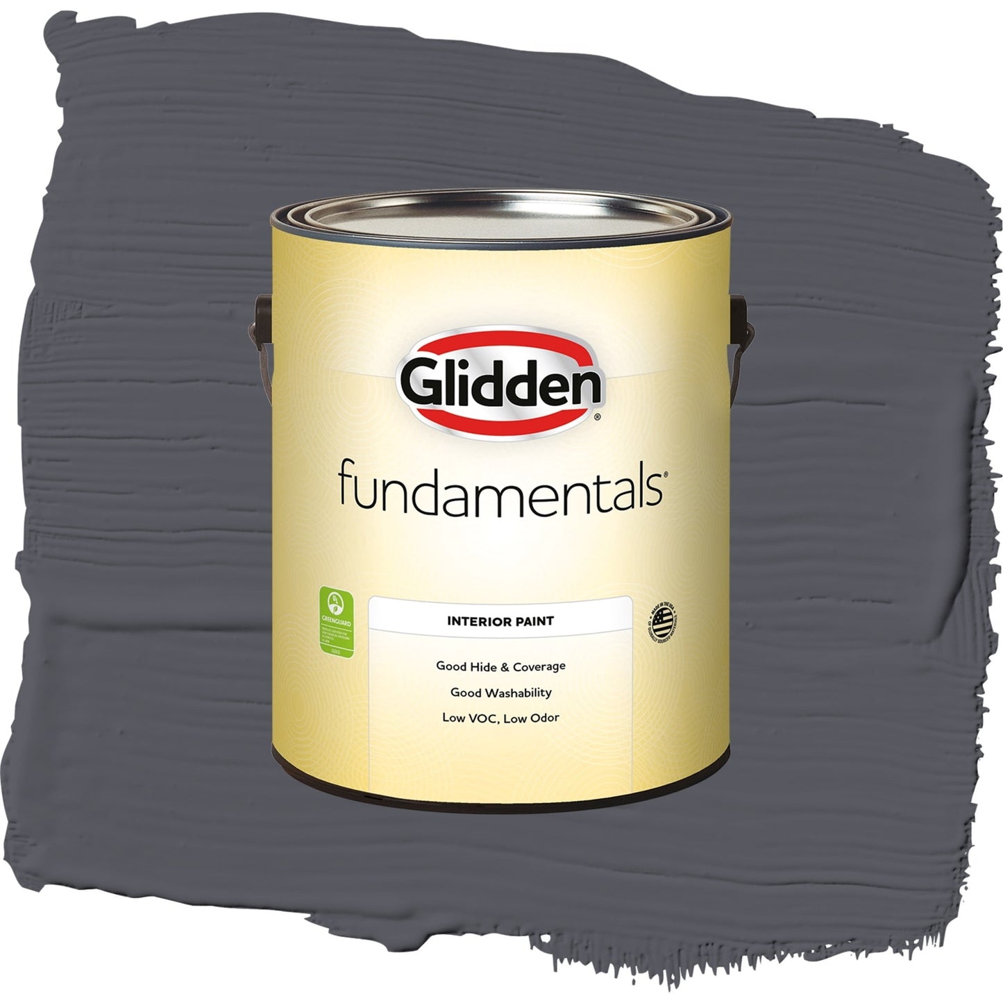 Fundamentals Gray Flannel Interior Paint Semi Gloss , 1 Gallon