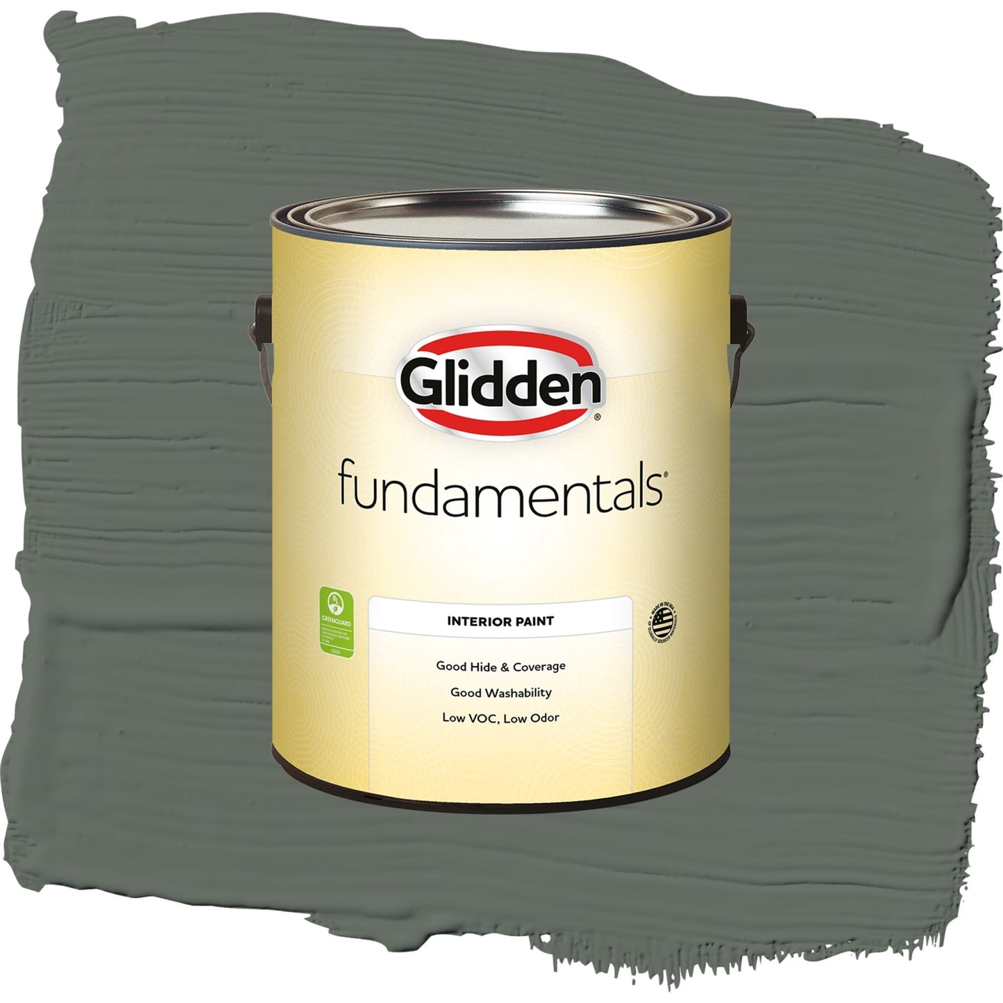 Fundamentals Gunmetal Gray Interior Paint Semi Gloss , 1 Gallon