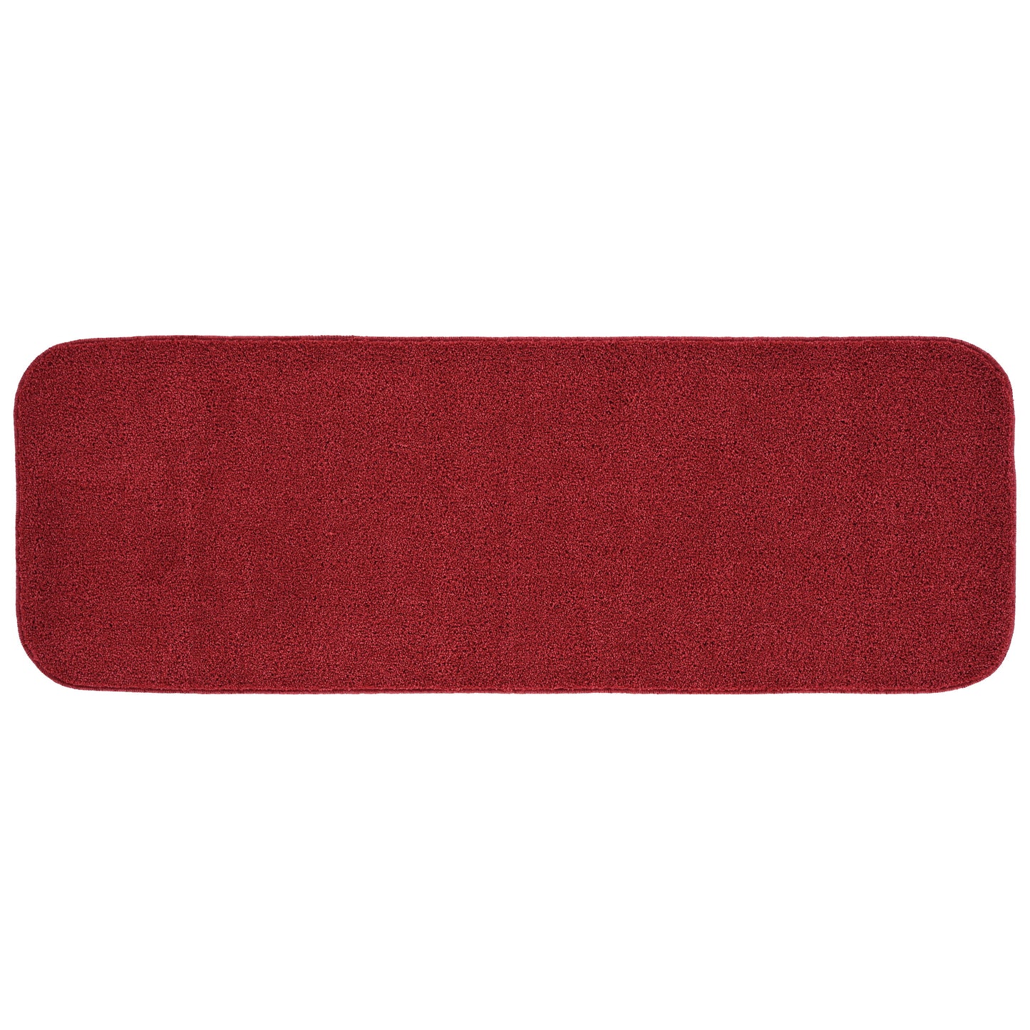 Garland Rug Sedona Washable Polypropylene Classic Red Bathroom Runner, 22†x 60â€