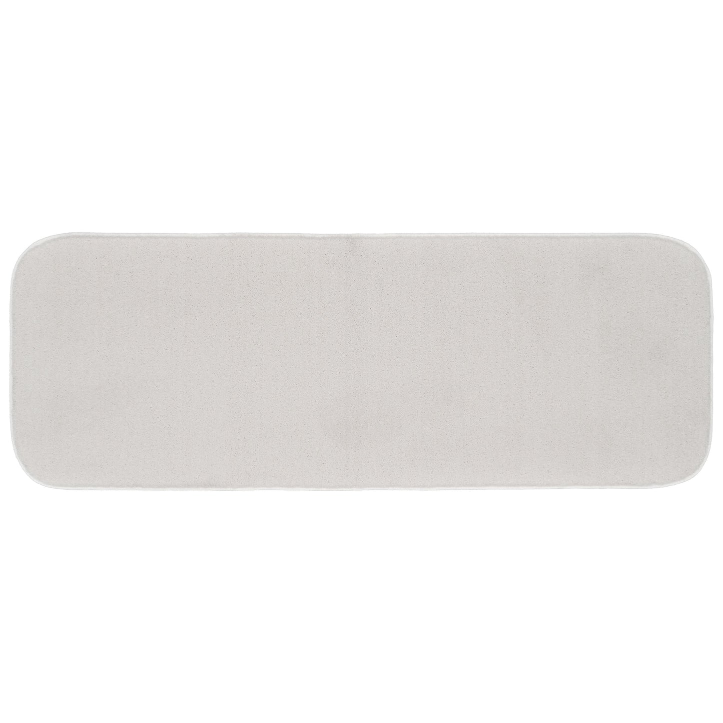 Garland Rug Sedona Washable Polypropylene White Bathroom Runner, 22†x 60â€
