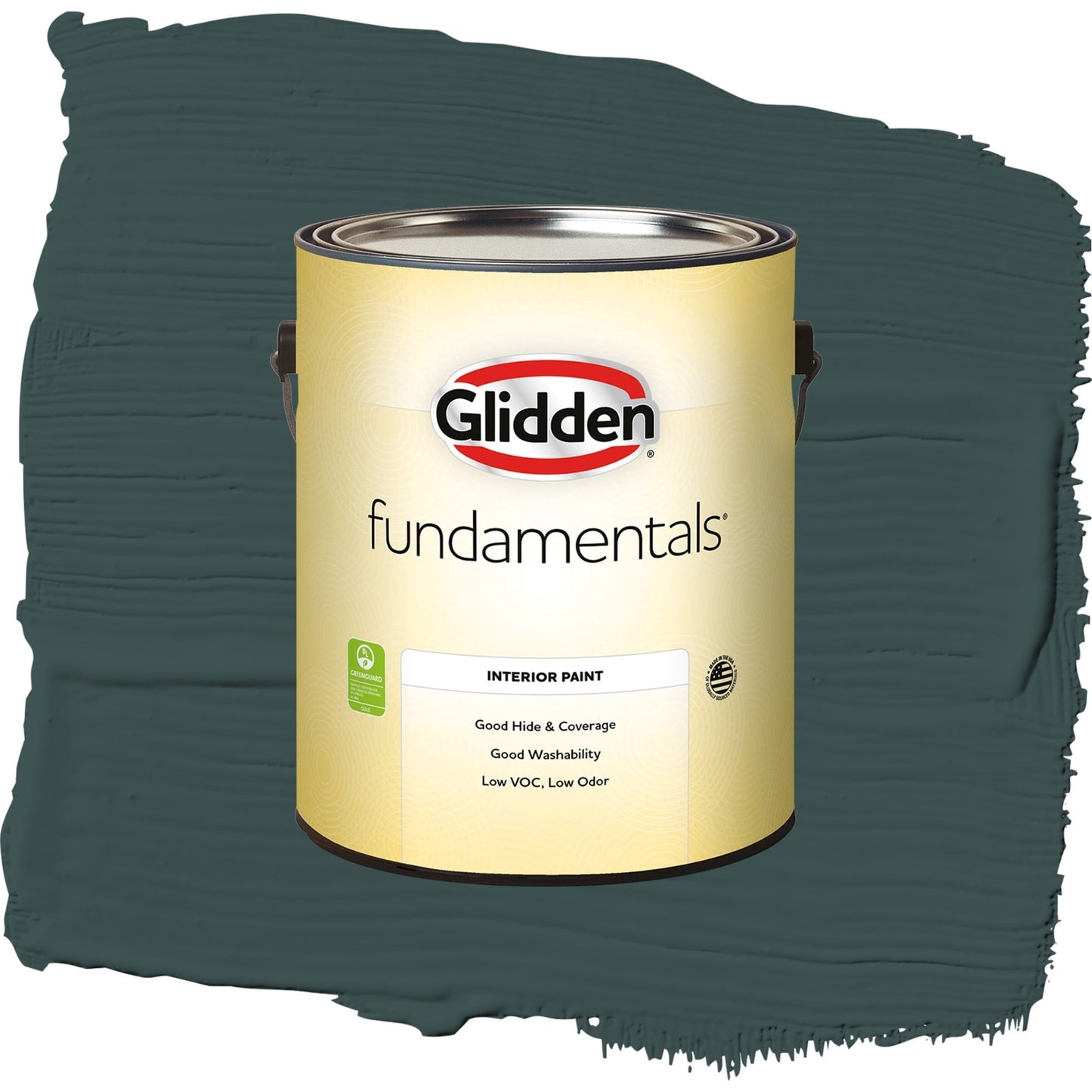 Glidden Fundamentals Night Watch / Green, Semi-Gloss Interior Paint, 1 Gallon