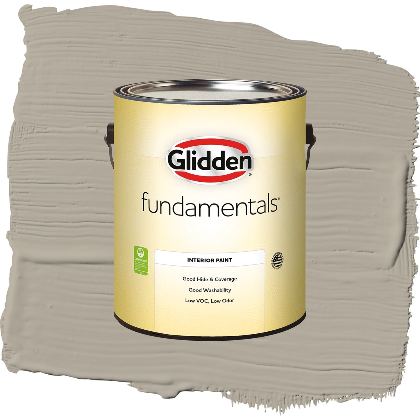 Glidden Fundamentals Sharkskin / Gray, Semi-Gloss Interior Paint, 1 Gallon