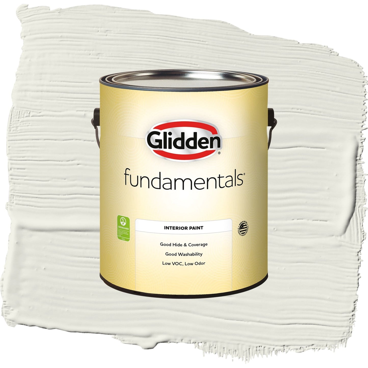 Glidden Fundamentals Silvery Moon / Gray, Semi-Gloss Interior Paint, 1 Gallon
