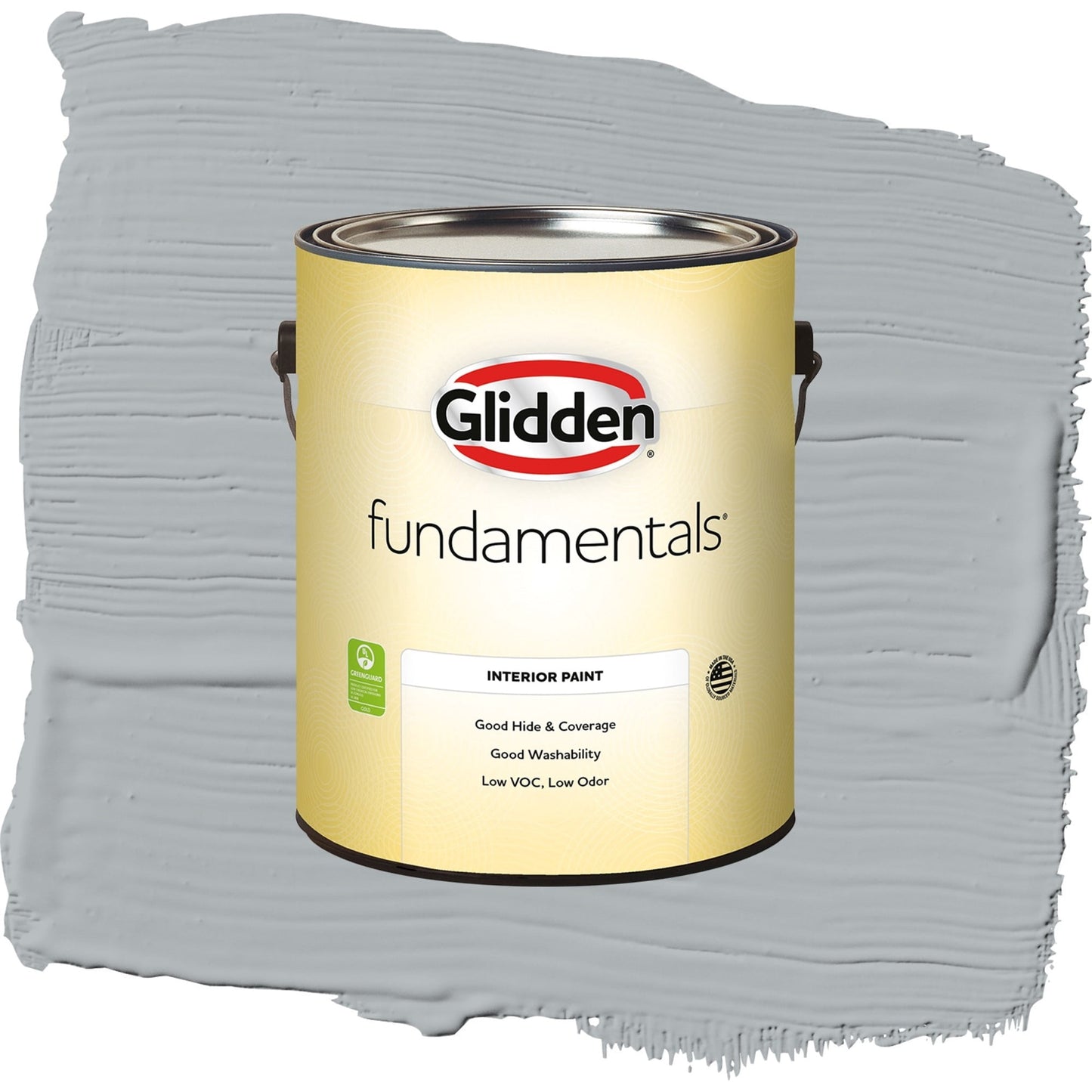 Glidden Fundamentals Stargazer / Gray, Semi-Gloss Interior Paint, 1 Gallon