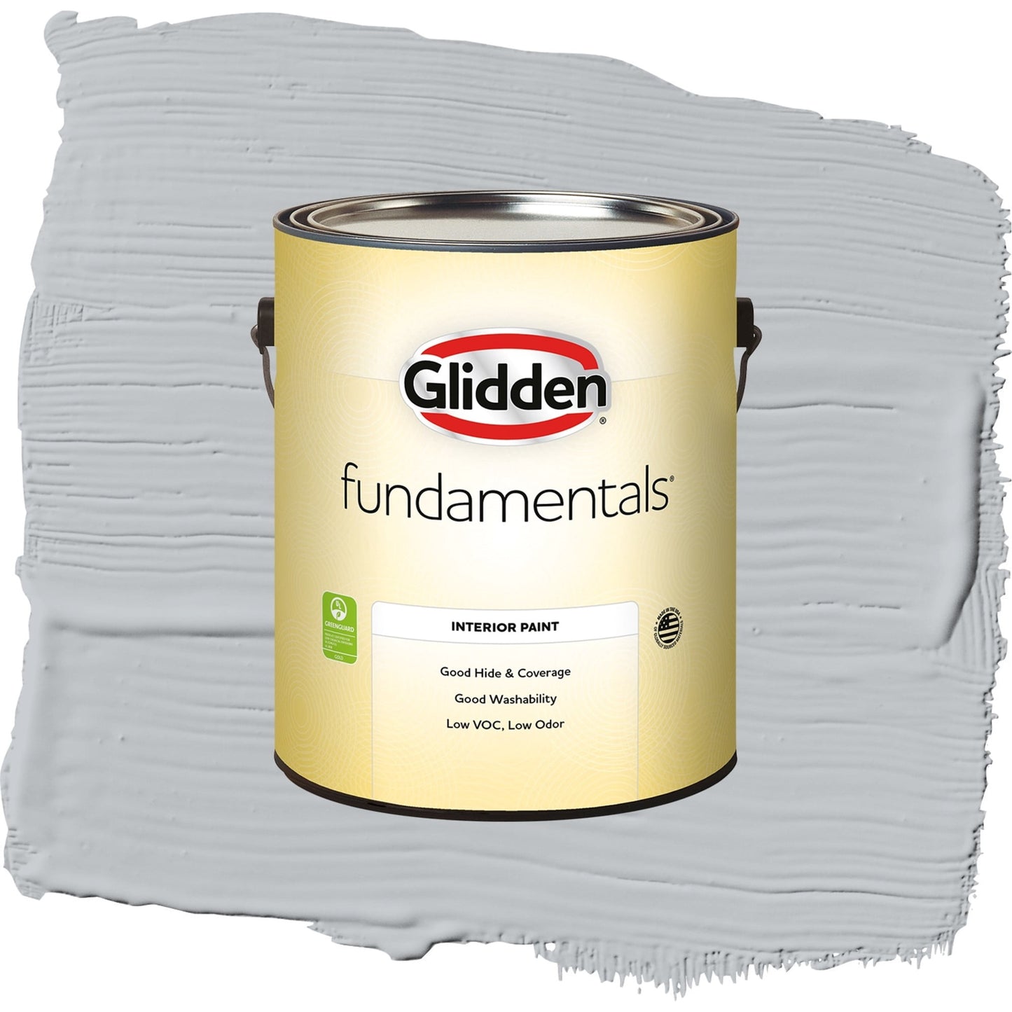 Glidden Fundamentals Train / Gray, Semi-Gloss Interior Paint, 1 Gallon