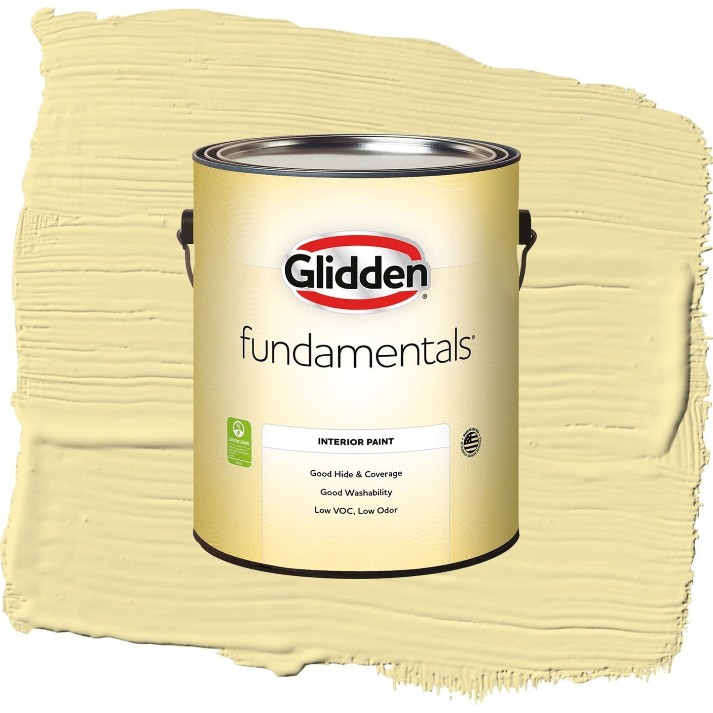 Glidden Fundamentals Turning Oakleaf / Yellow, Semi-Gloss Interior Paint, 1 Gallon