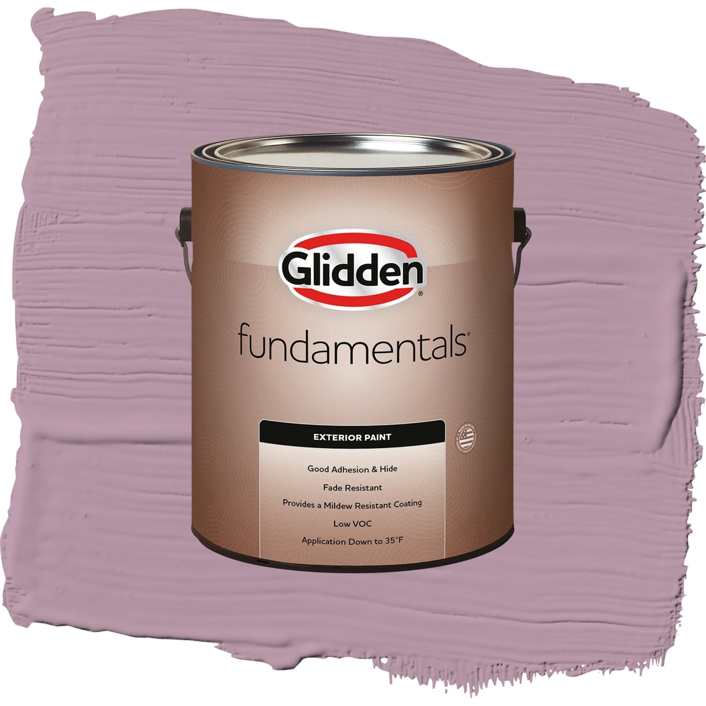 Glidden Fundamentals Ashberry / Purple, Semi-Gloss Exterior Paint, 1 Gallon