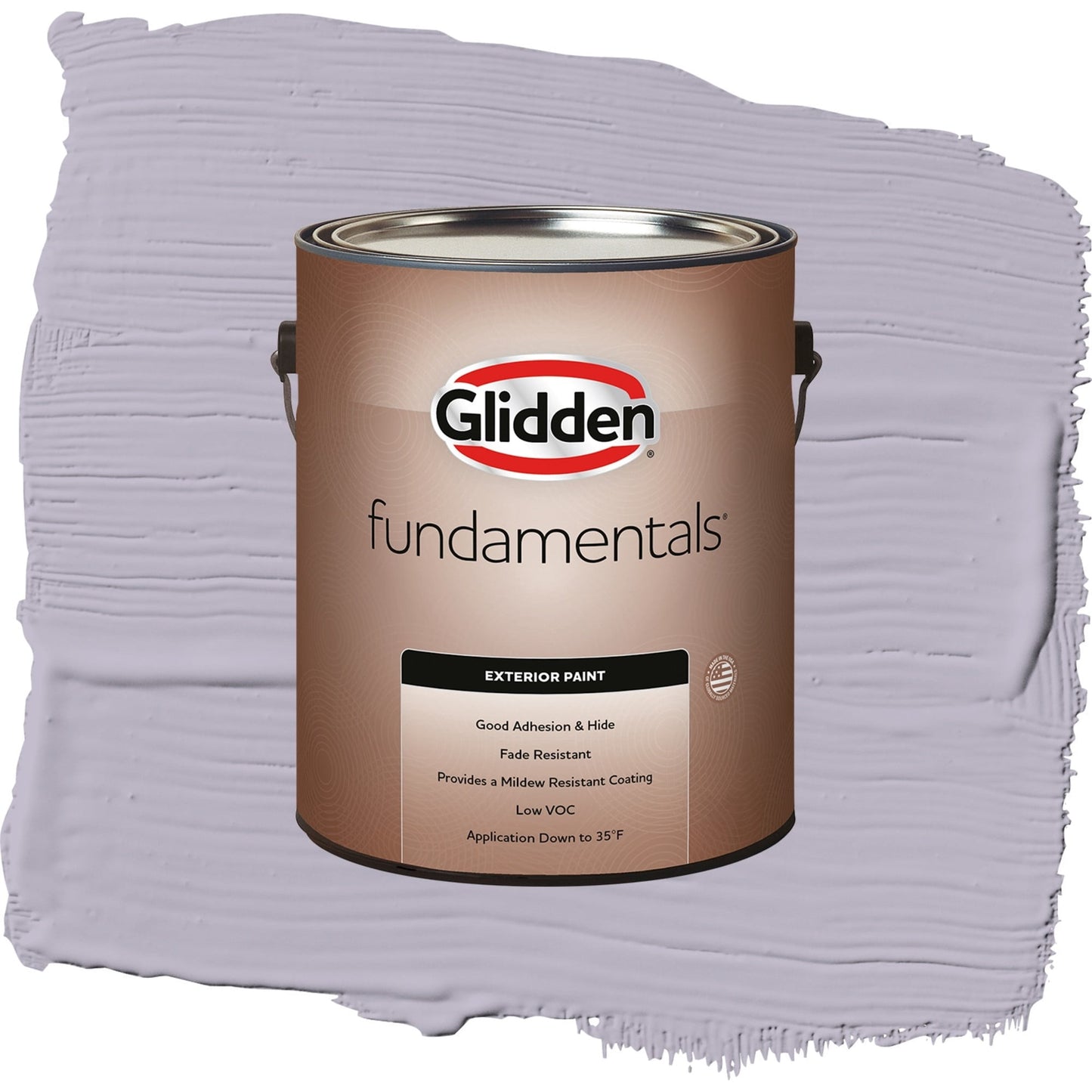 Glidden Fundamentals Cloudberry / Purple, Flat Exterior Paint, 1 Gallon