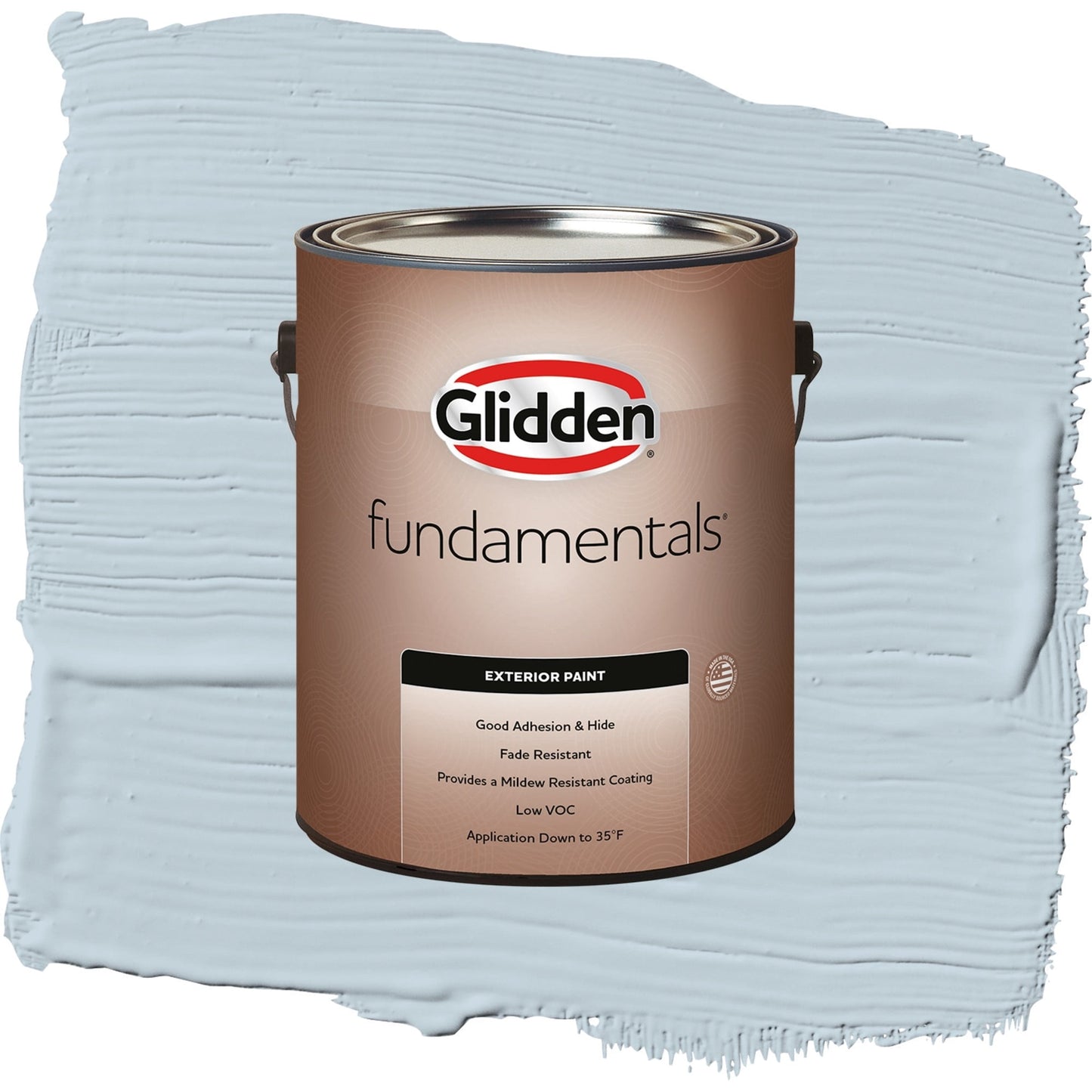 Glidden Fundamentals Keepsakes / Blue, Semi-Gloss Exterior Paint, 1 Gallon