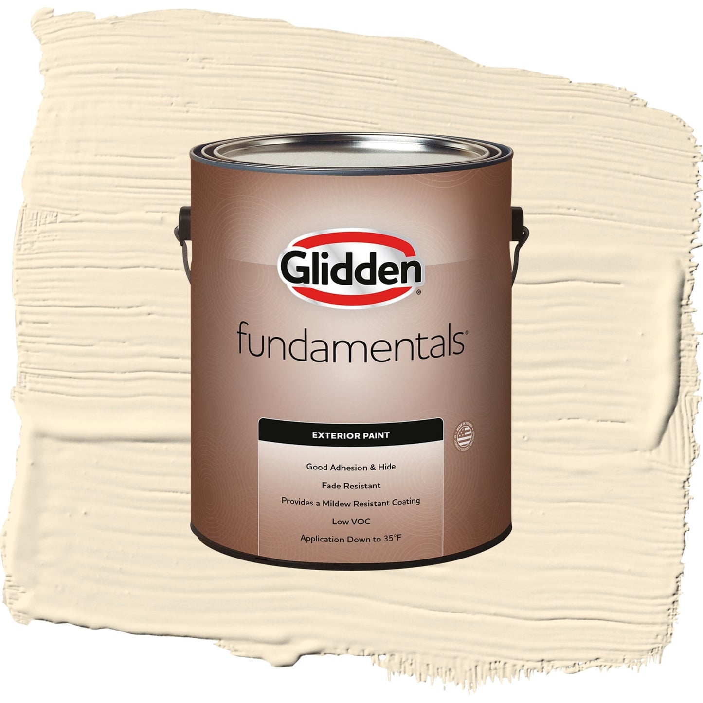 Glidden Fundamentals Magnolia Blossom / Yellow, Flat Exterior Paint, 1 Gallon
