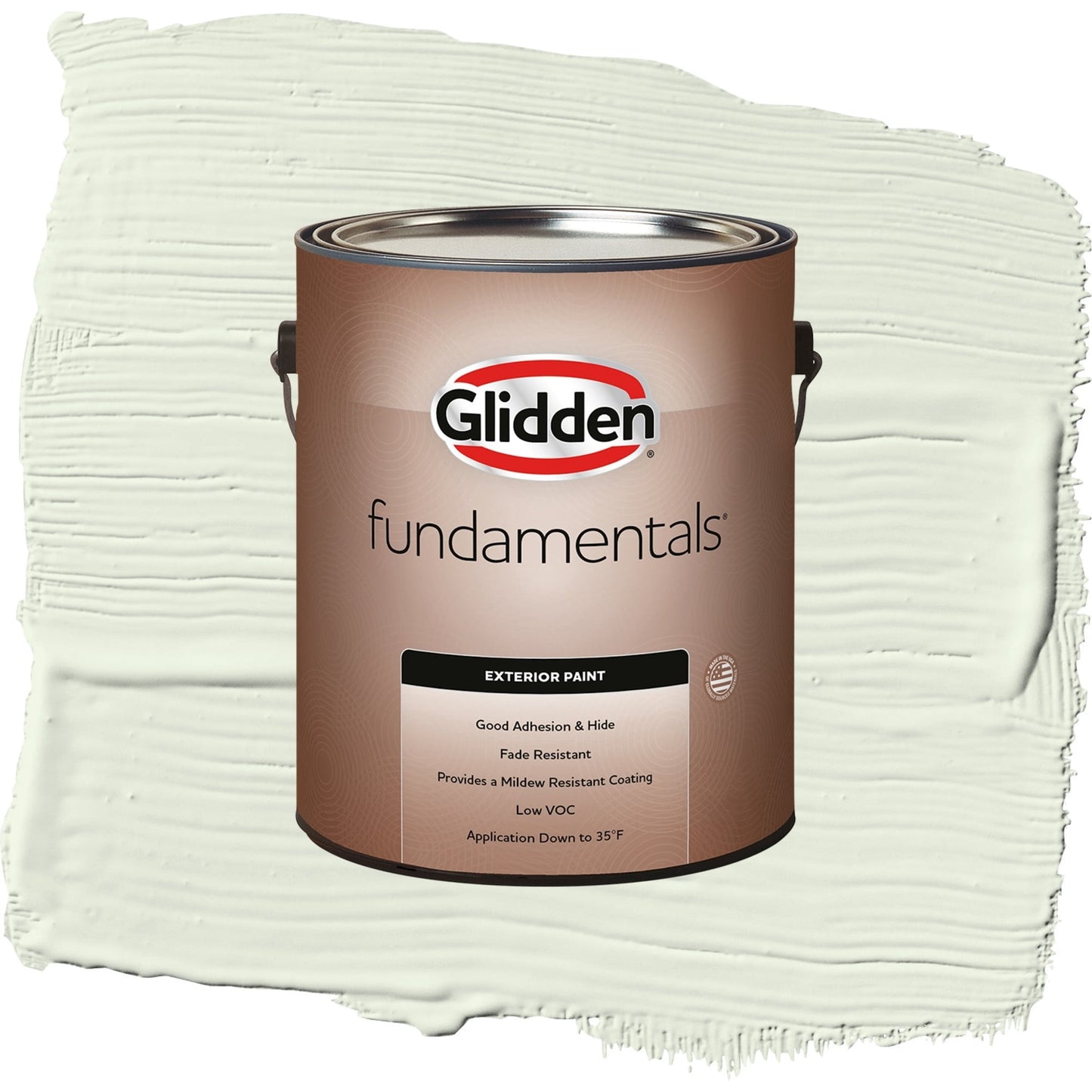 Glidden Fundamentals Milkweed / Green, Satin Exterior Paint, 1 Gallon