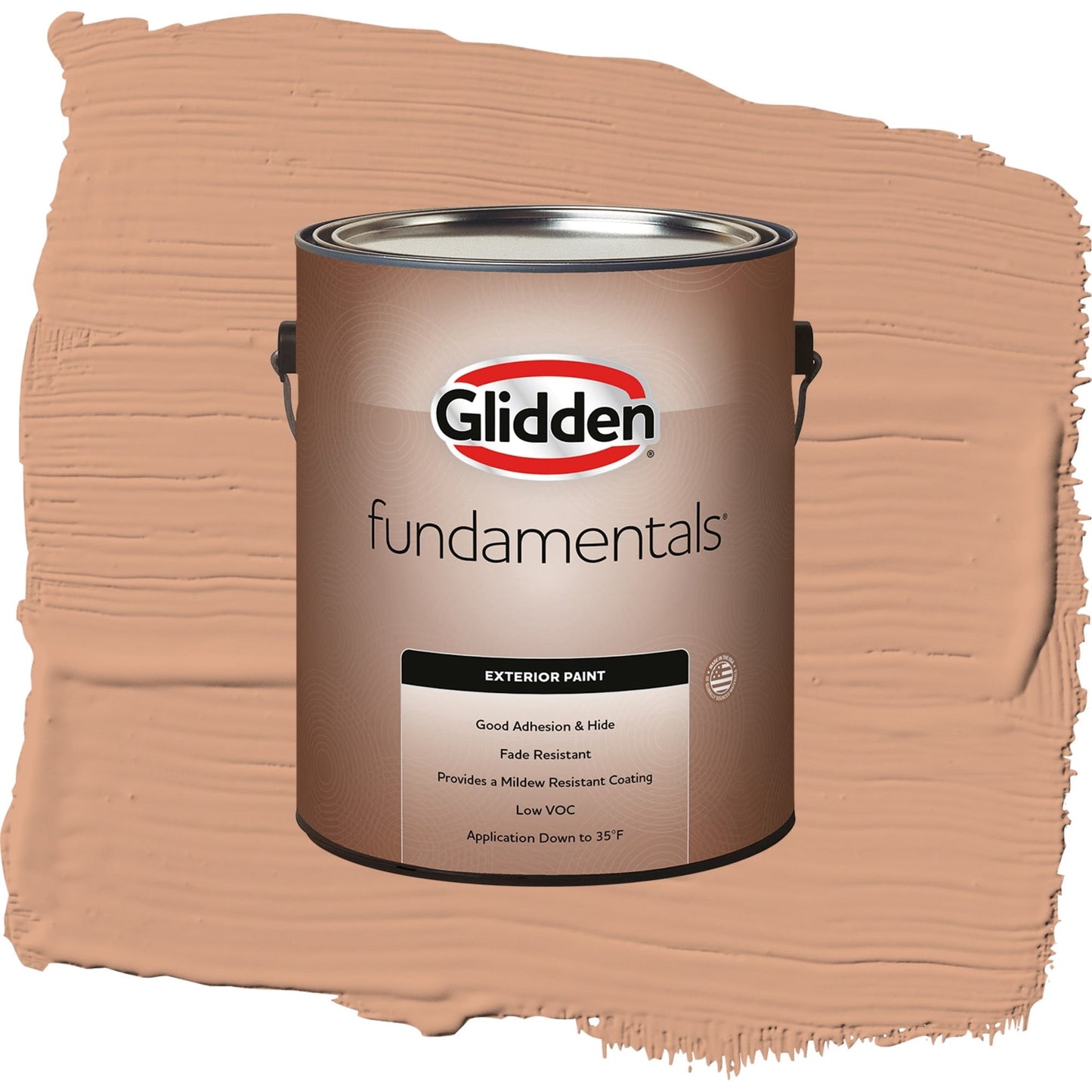 Glidden Fundamentals Orange Maple / Orange, Satin Exterior Paint, 1 Gallon