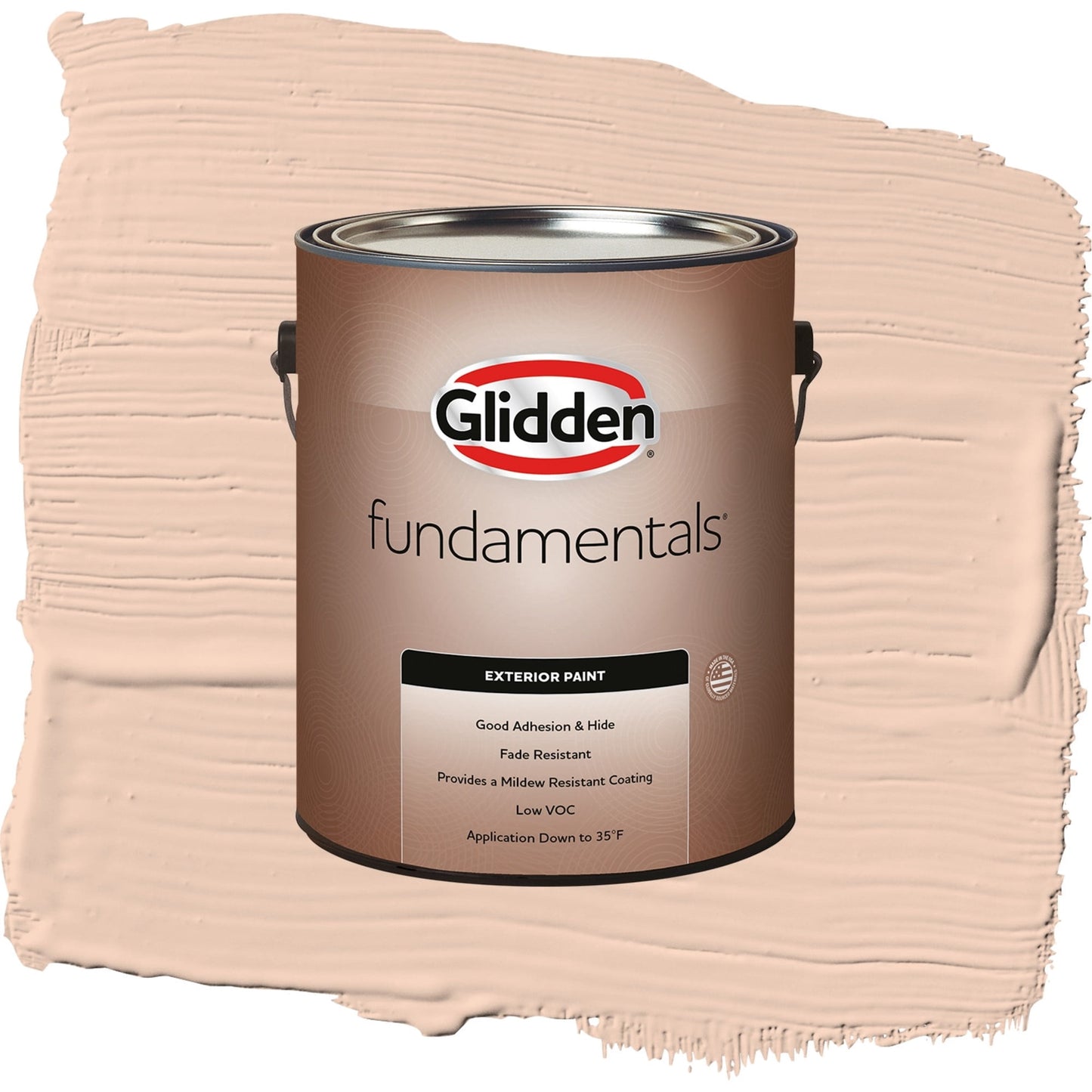 Glidden Fundamentals Scotchtone / Orange, Flat Exterior Paint, 1 Gallon