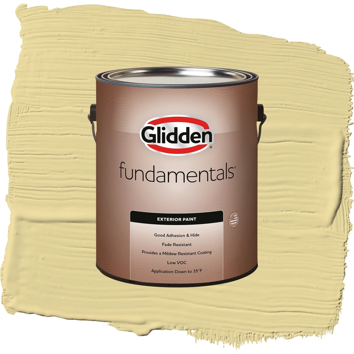 Glidden Fundamentals Twinkle Toes / Green, Semi-Gloss Exterior Paint, 1 Gallon