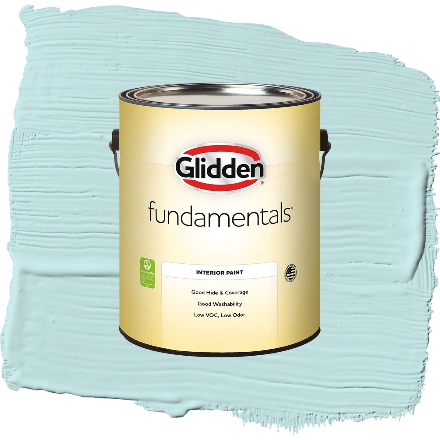 Glidden Fundamentals Aqua Whisper / Blue, Eggshell Interior Paint, 1 Gallon