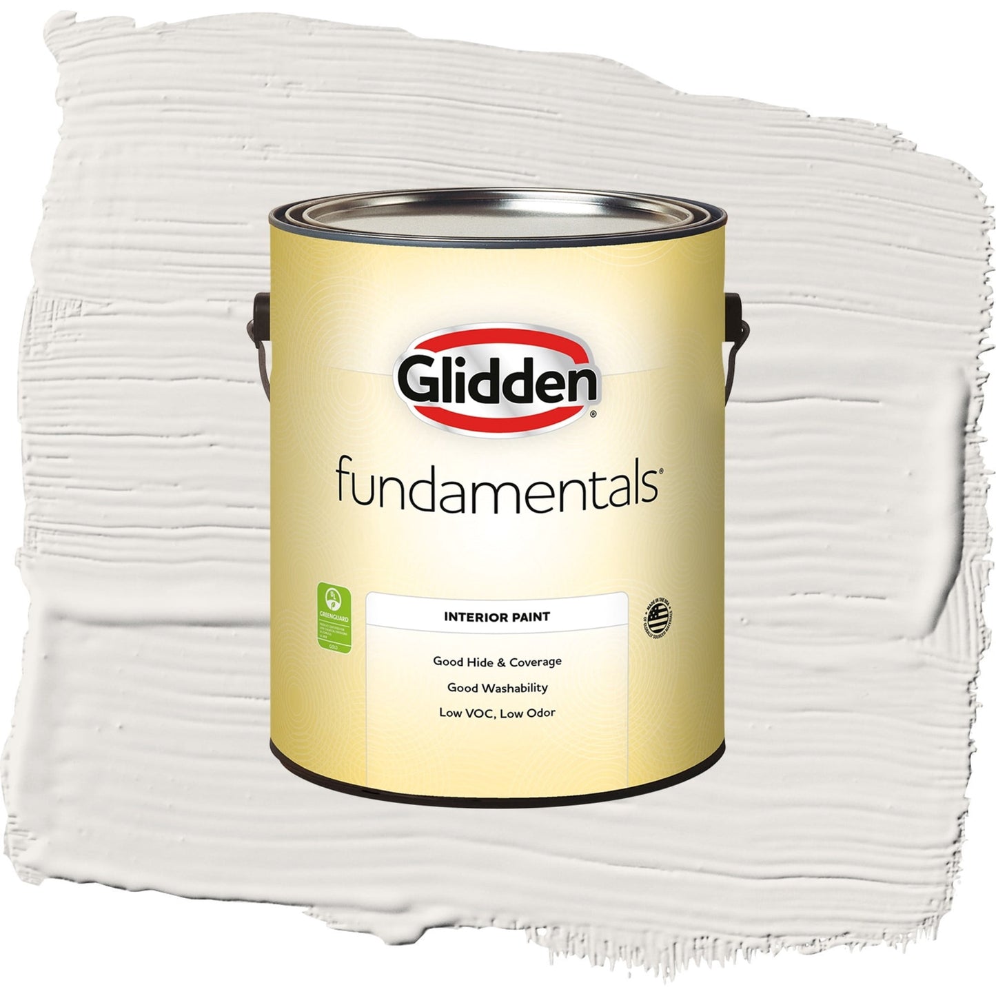 Glidden Fundamentals Arctic Cotton / White Eggshell Interior Paint, 1 Gallon