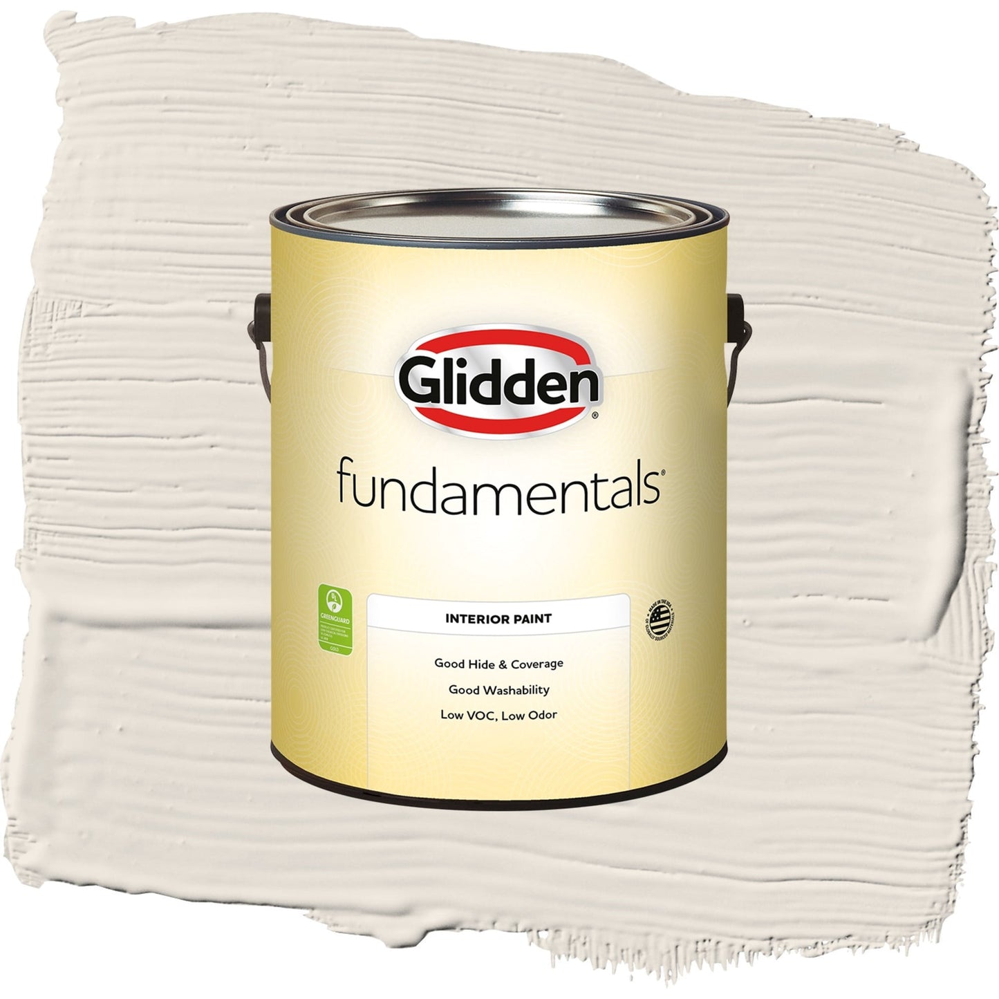 Glidden Fundamentals Ash / White Eggshell Interior Paint, 1 Gallon