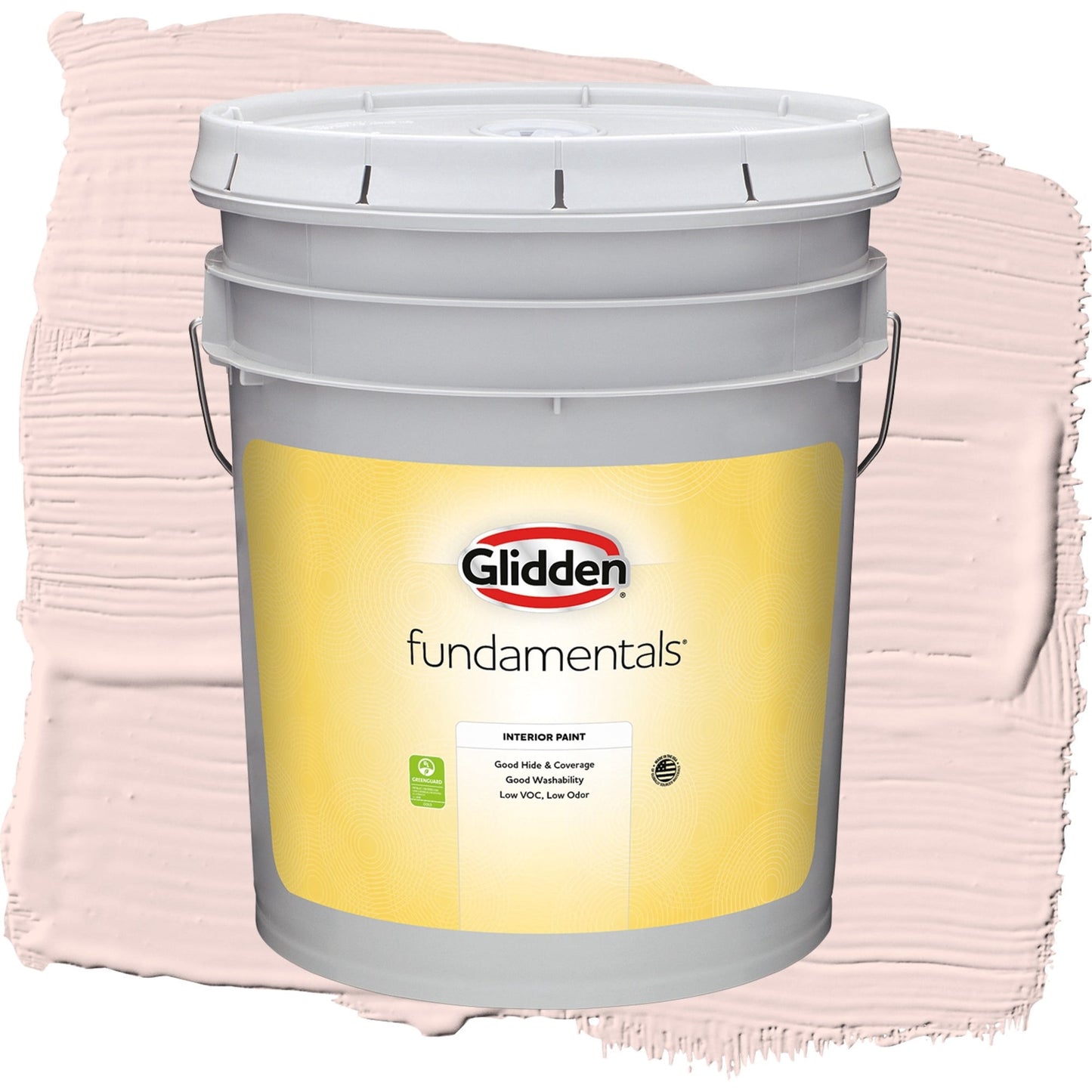 Glidden Fundamentals Ballet Slipper / Pink, Eggshell Interior Paint, 5 Gallon