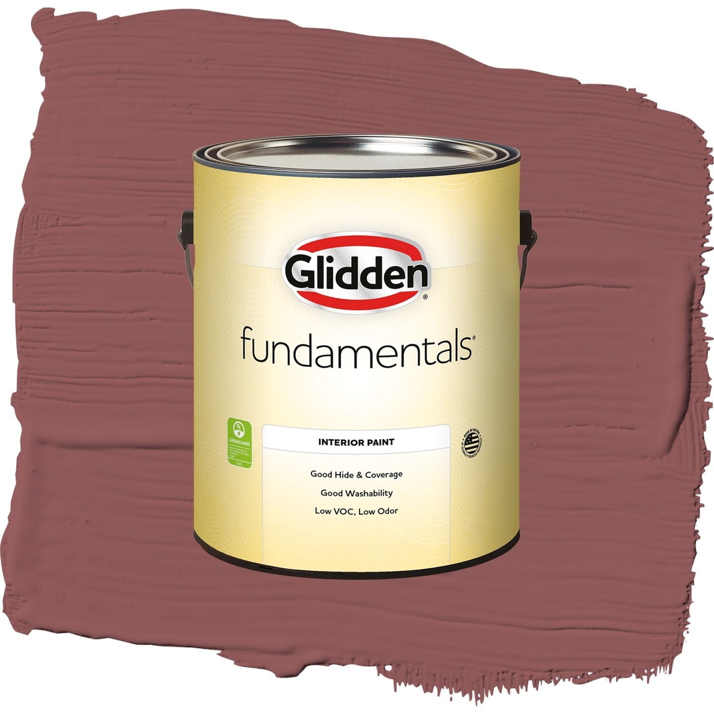 Glidden Fundamentals Barn Door / Red, Semi-Gloss Interior Paint, 1 Gallon