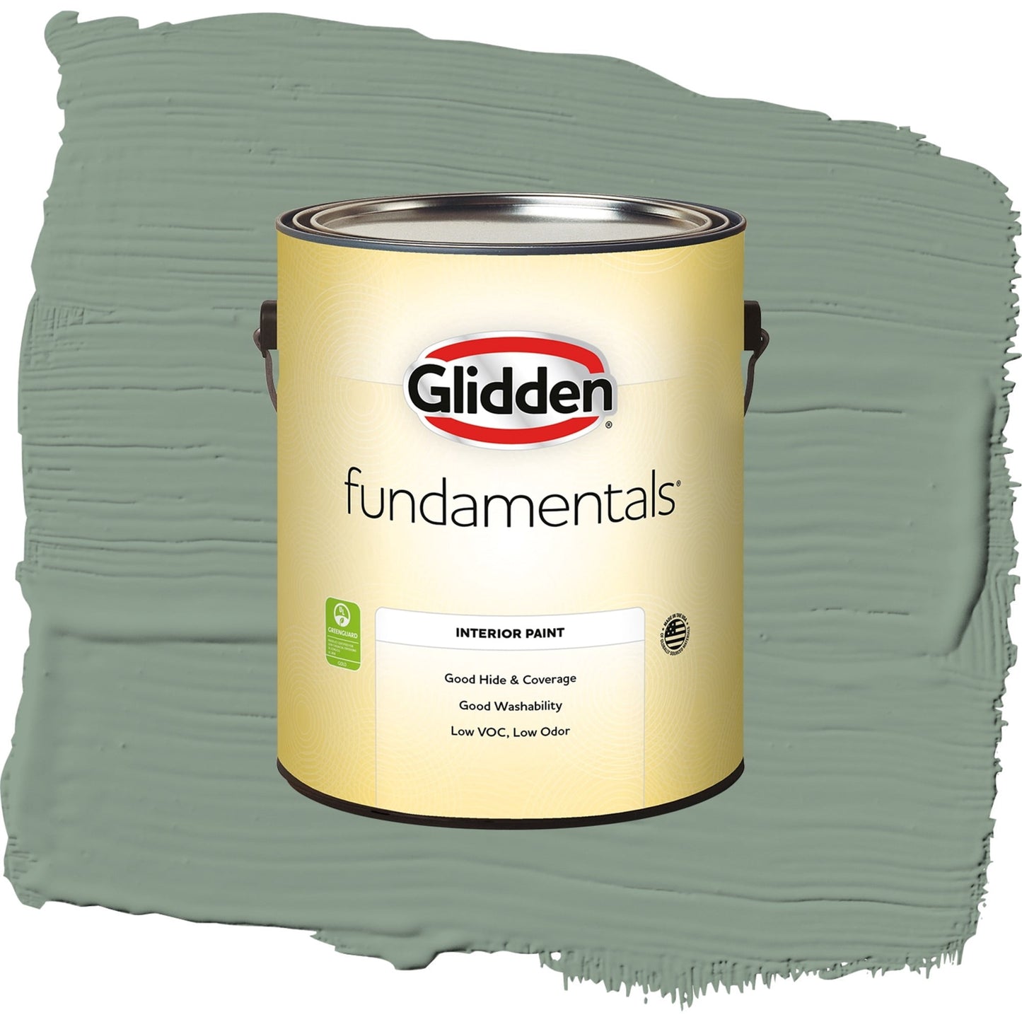 Glidden Fundamentals Birch Forest / Green, Eggshell Interior Paint, 1 Gallon