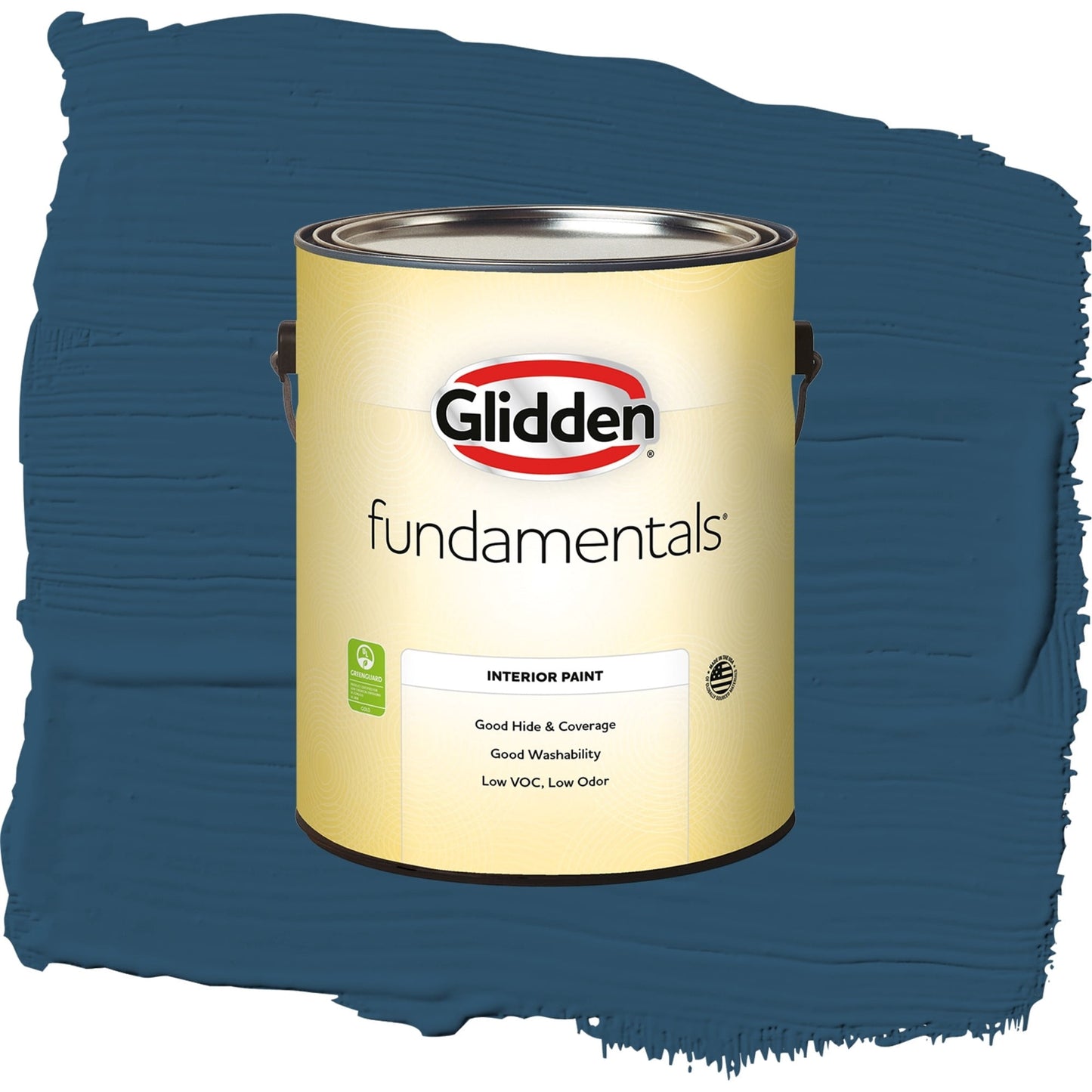 Glidden Fundamentals Blue Lava / Blue, Semi-Gloss Interior Paint, 1 Gallon