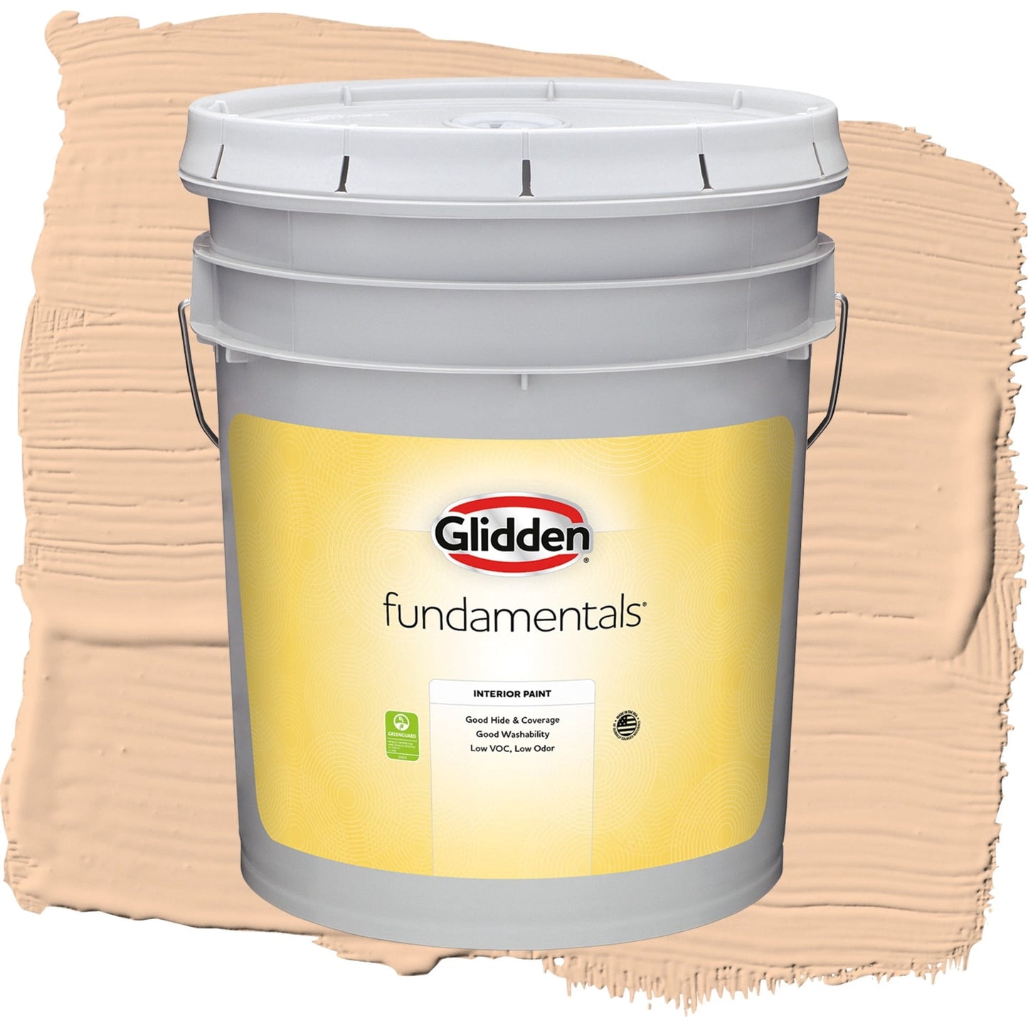 Glidden Fundamentals Caramel Ice / Orange, Eggshell Interior Paint, 5 Gallon