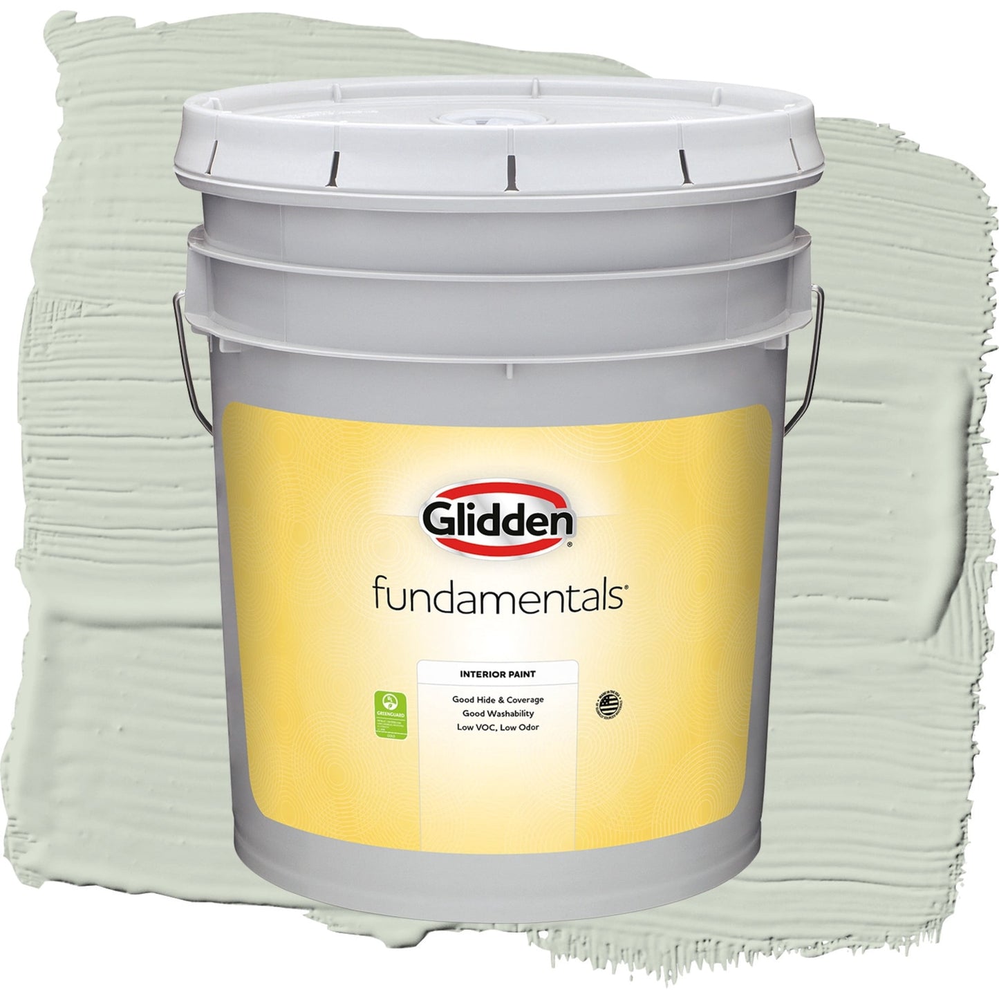 Glidden Fundamentals Castaway / Green, Eggshell Interior Paint, 5 Gallon