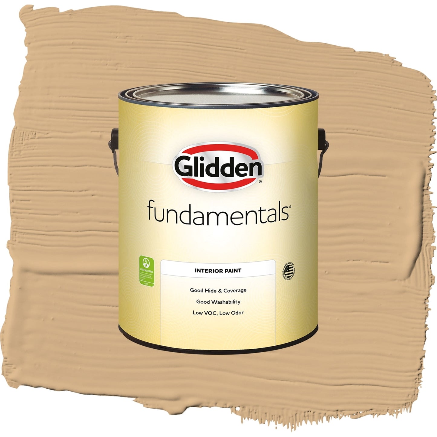 Glidden Fundamentals Cracker Bitz / Beige, Semi-Gloss Interior Paint, 1 Gallon