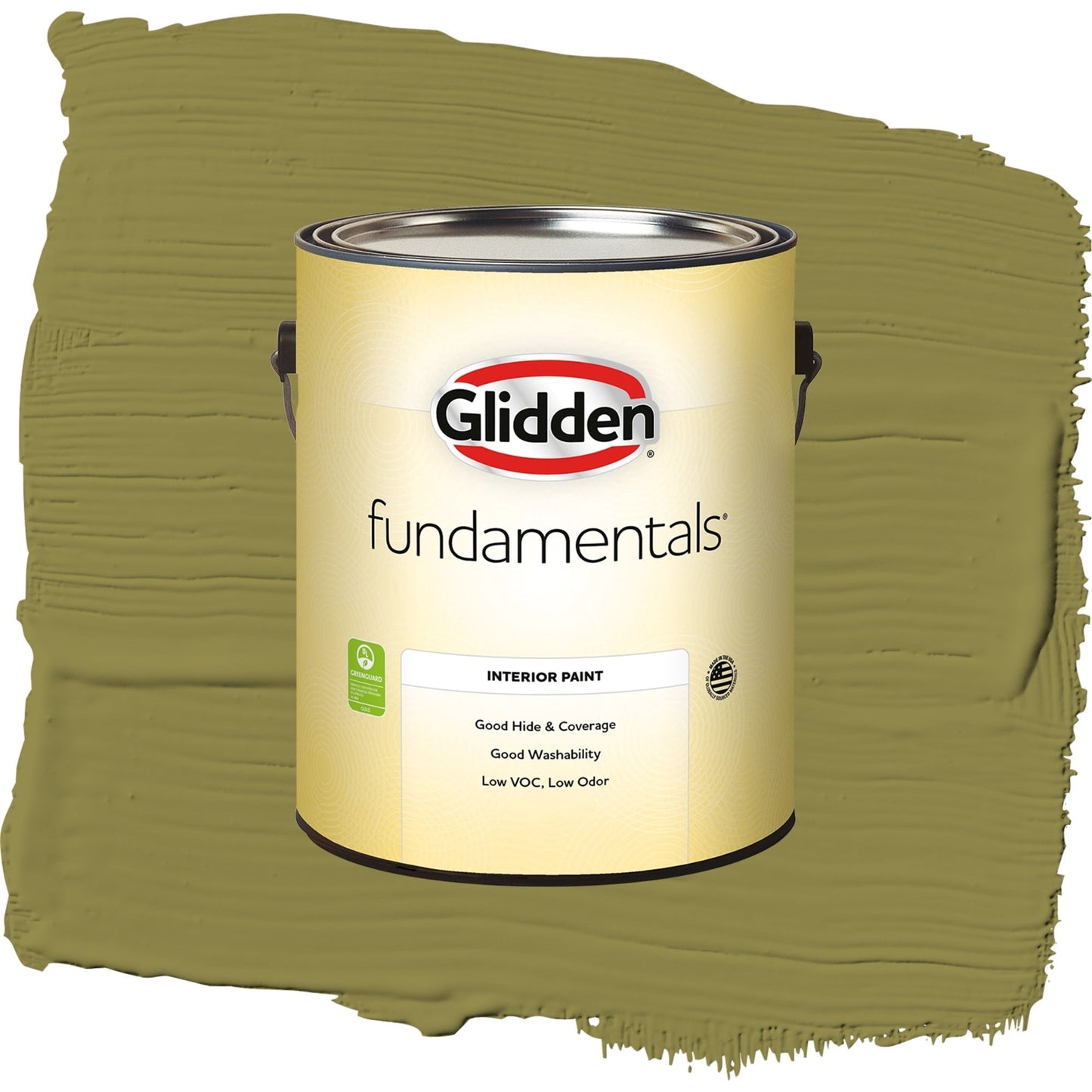 Glidden Fundamentals Frog's Legs / Green, Semi-Gloss Interior Paint, 1 Gallon