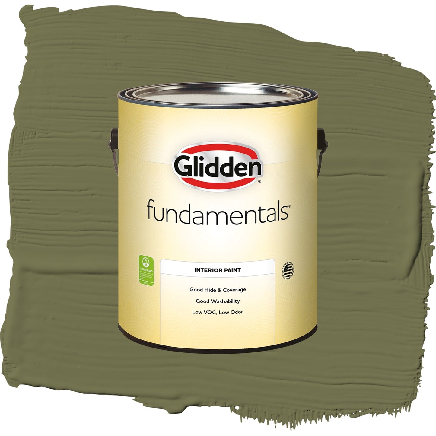 Glidden Fundamentals Gratefully Grass / Green, Eggshell Interior Paint, 1 Gallon