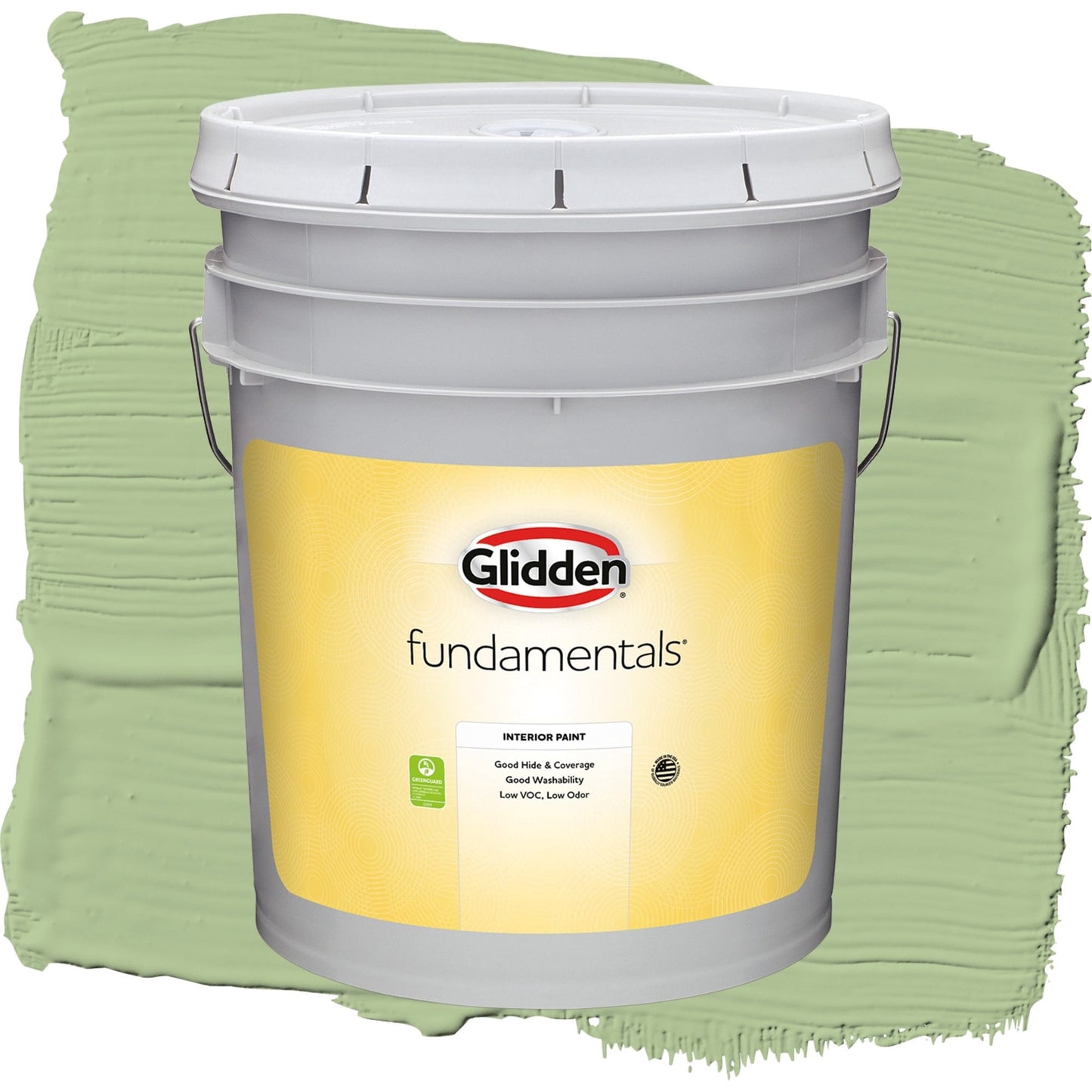 Glidden Fundamentals Harmonious / Green, Flat Interior Paint, 5 Gallon