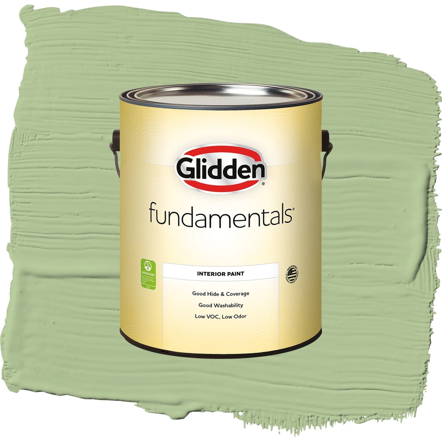 Glidden Fundamentals Harmonious / Green, Semi-Gloss Interior Paint, 1 Gallon