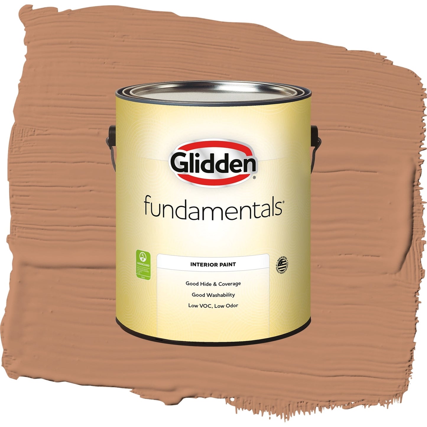 Glidden Fundamentals Honey Graham / Orange, Semi-Gloss Interior Paint, 1 Gallon