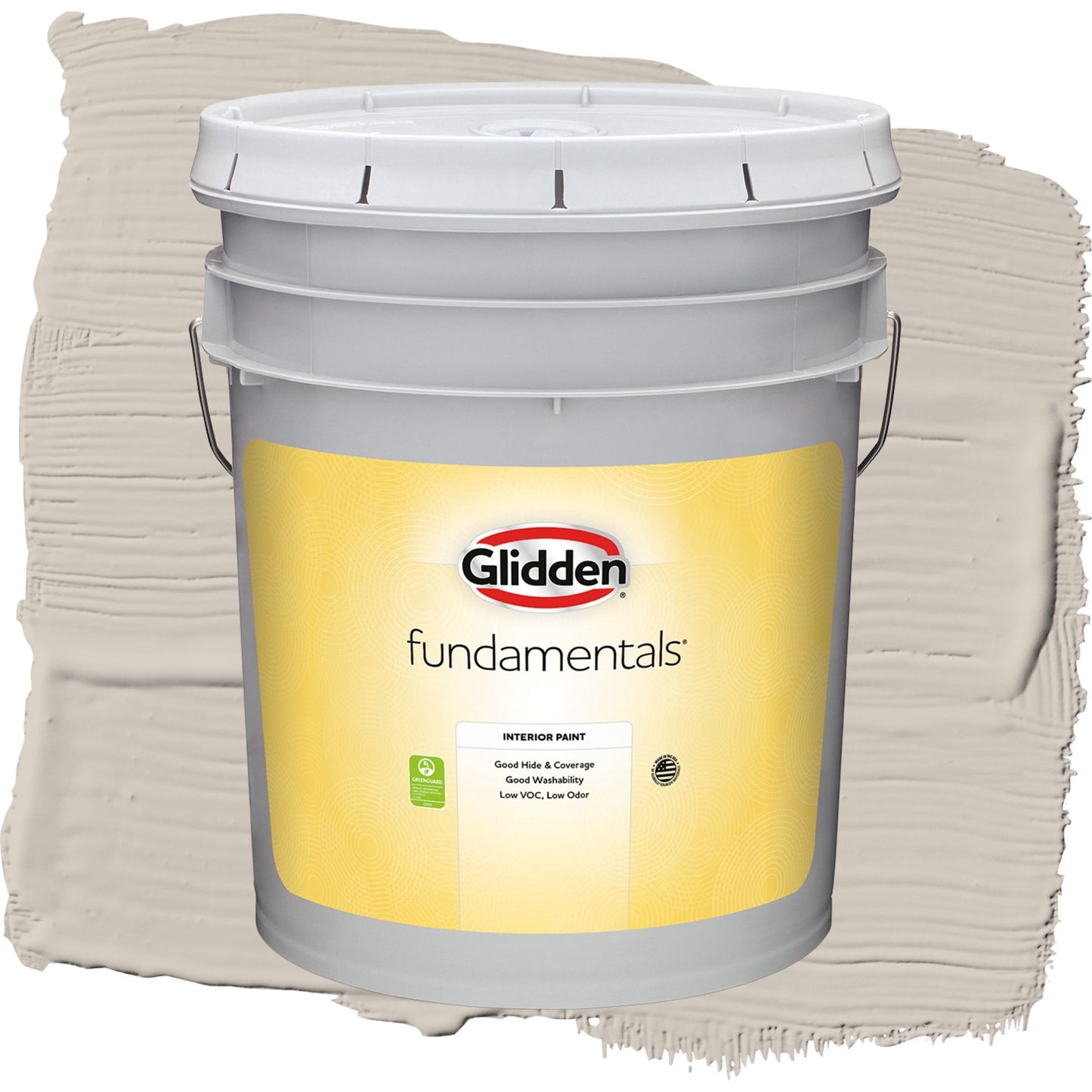 Glidden Fundamentals Intuitive / Beige, Eggshell Interior Paint, 5 Gallon