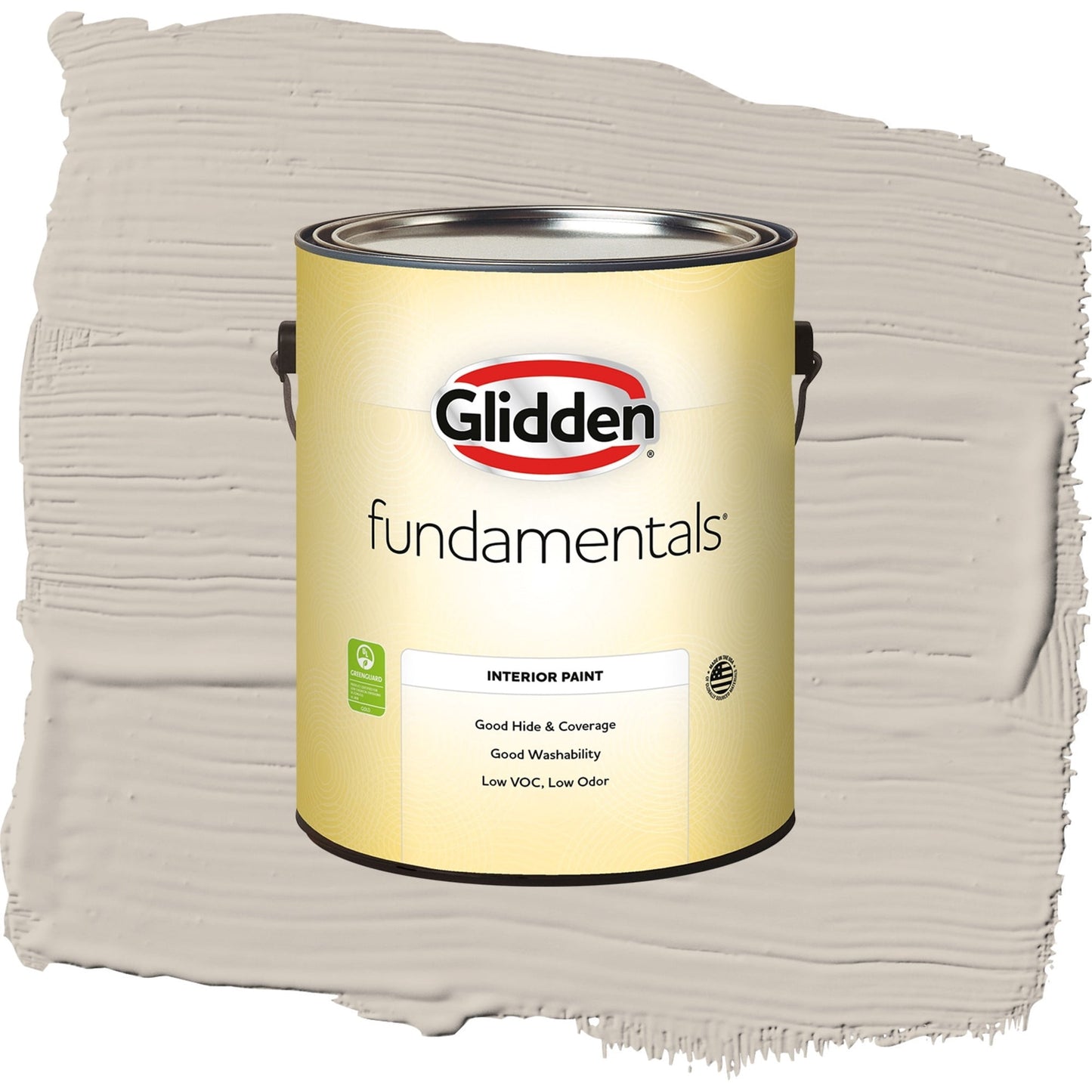 Glidden Fundamentals Intuitive / Beige, Semi-Gloss Interior Paint, 1 Gallon