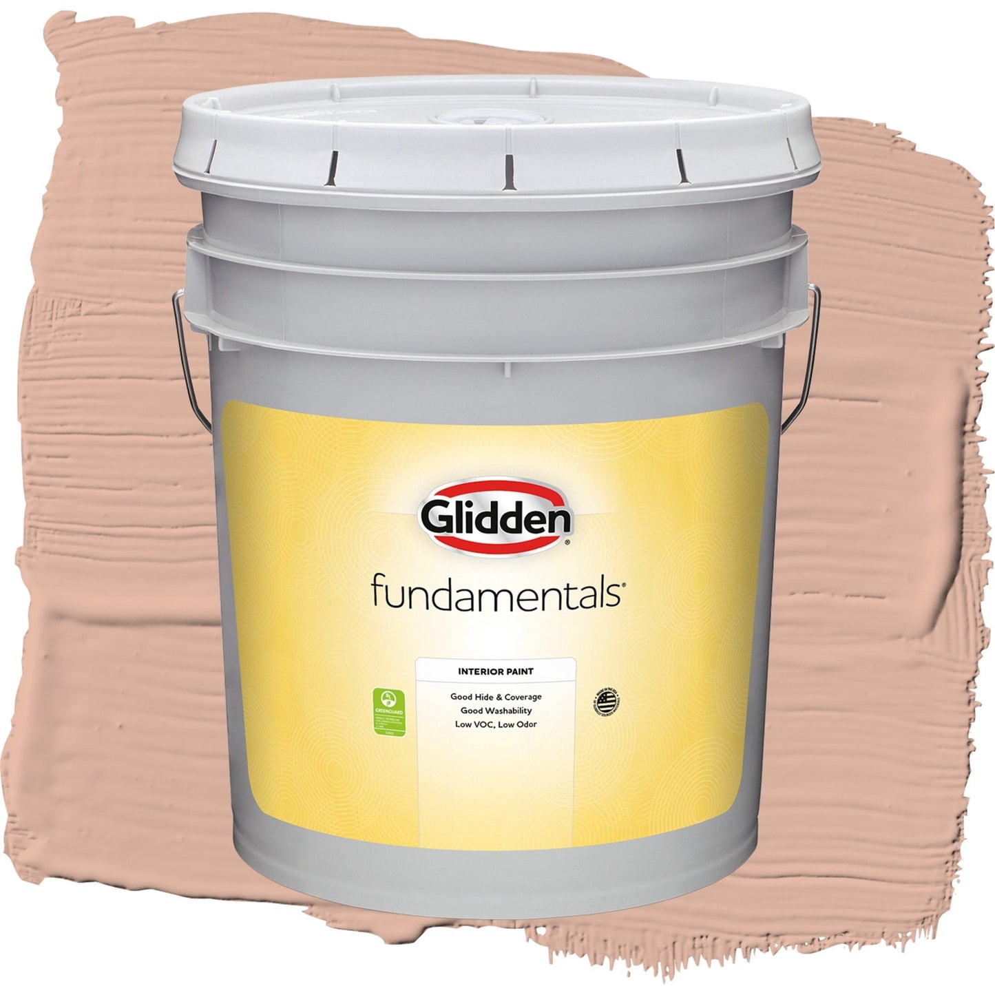 Glidden Fundamentals Lazy Summer / Orange, Eggshell Interior Paint, 5 Gallon
