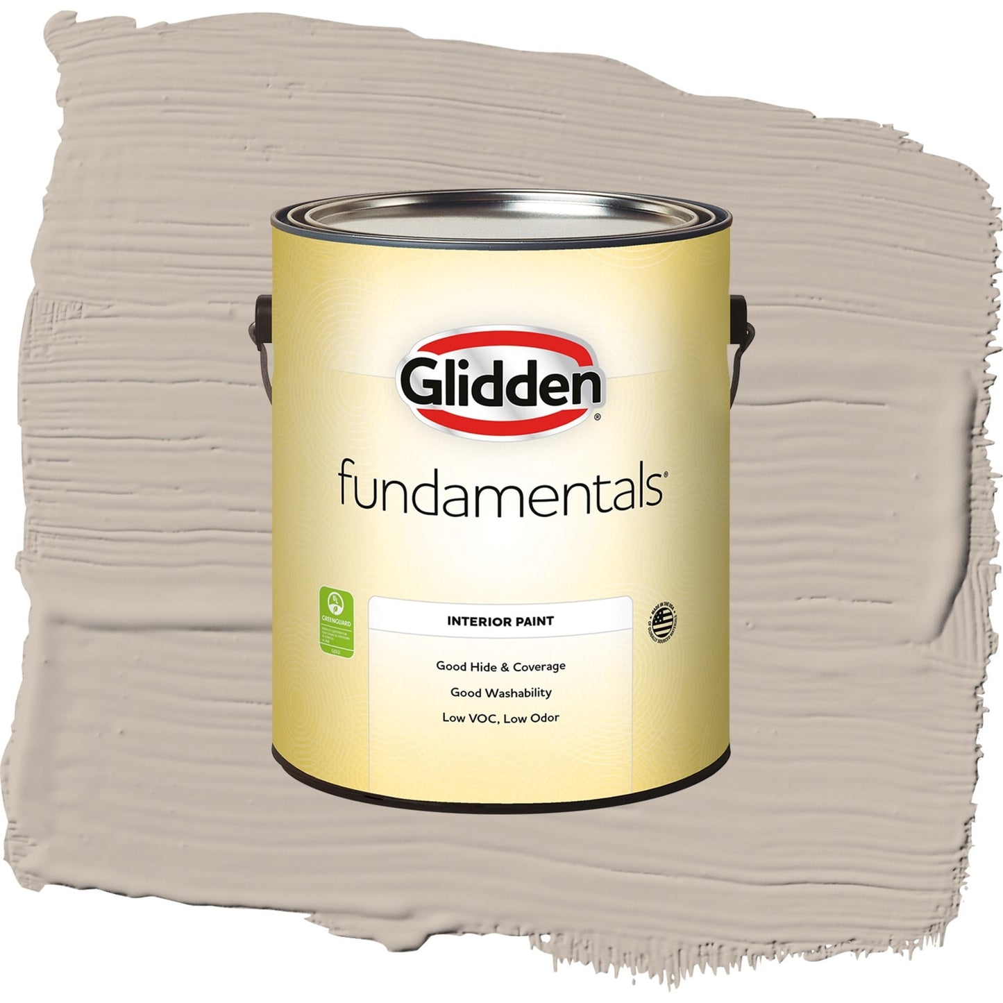 Glidden Fundamentals Legendary / Beige, Semi-Gloss Interior Paint, 1 Gallon