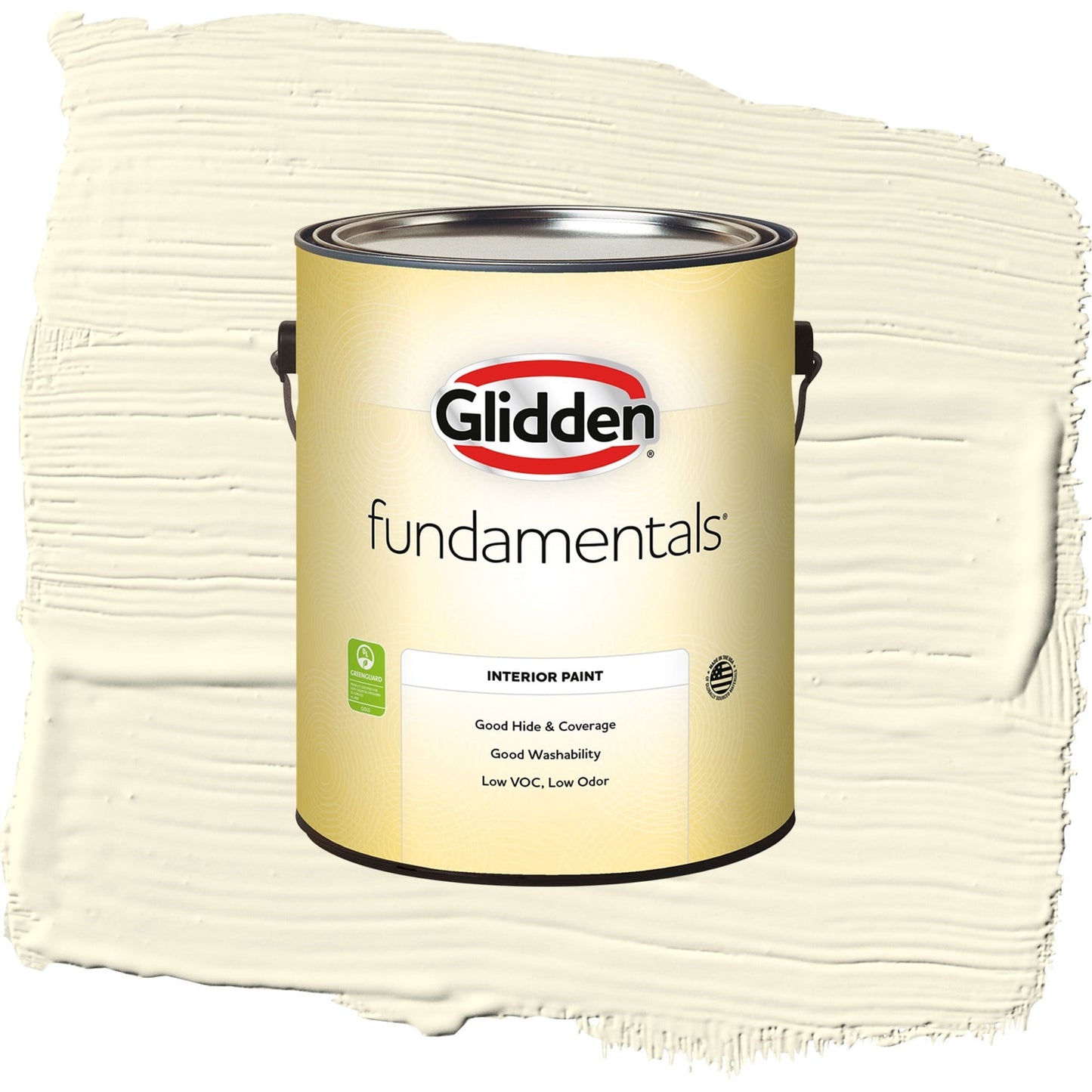 Glidden Fundamentals Lotus Flower / Yellow, Eggshell Interior Paint, 1 Gallon